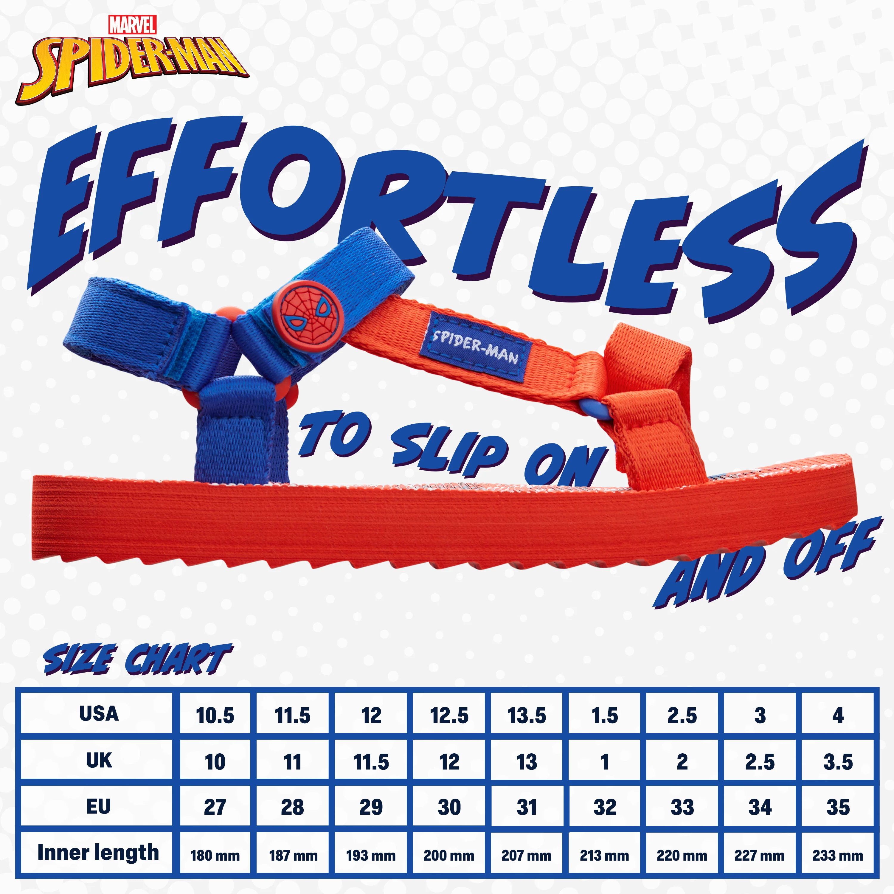 Marvel Boys Sandals, Summer Shoes with Adjustable Straps - Gifts for Boys - Image 6