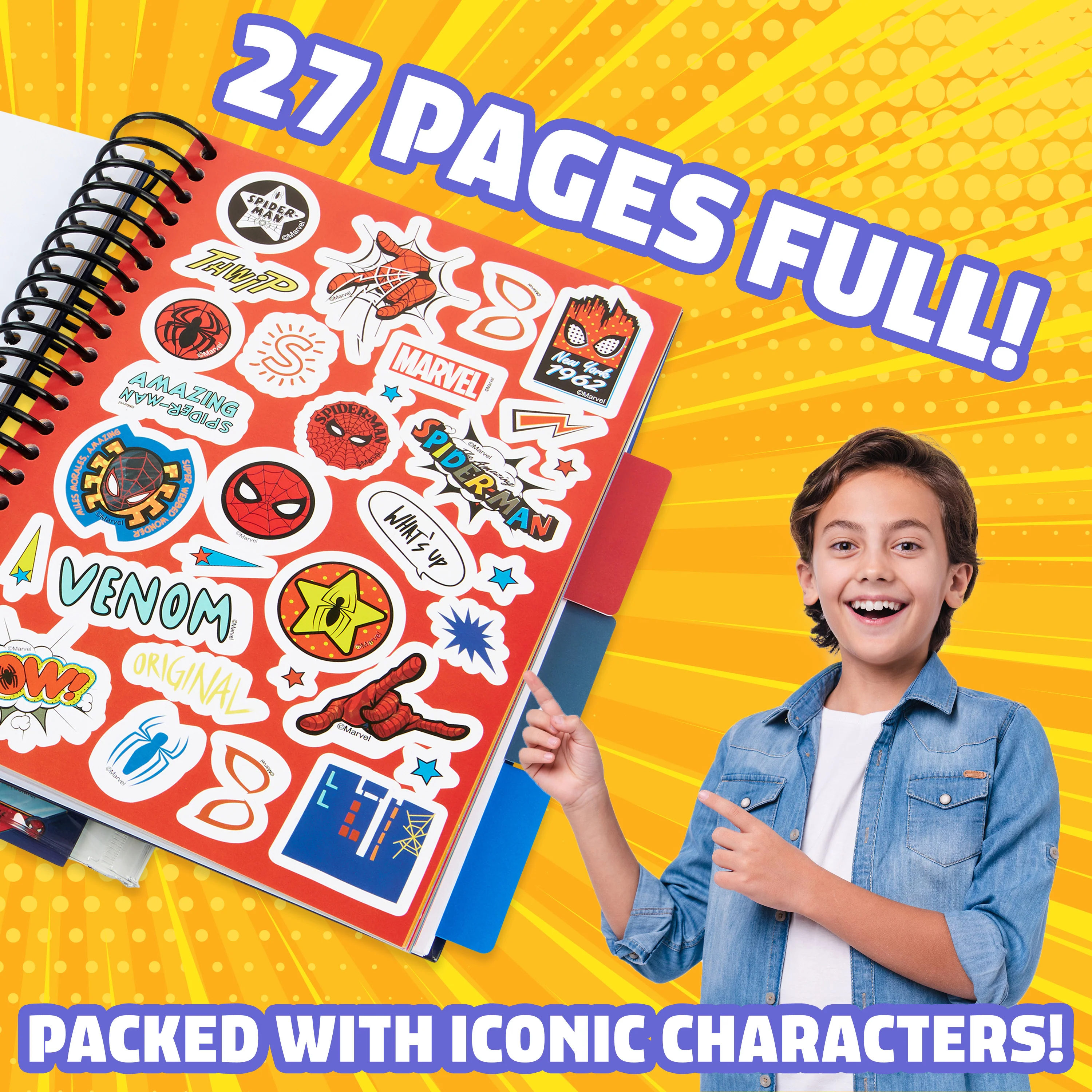 Marvel Boys Sticker Book with Over 1000 Spiderman Stickers - Spiderman - Image 4