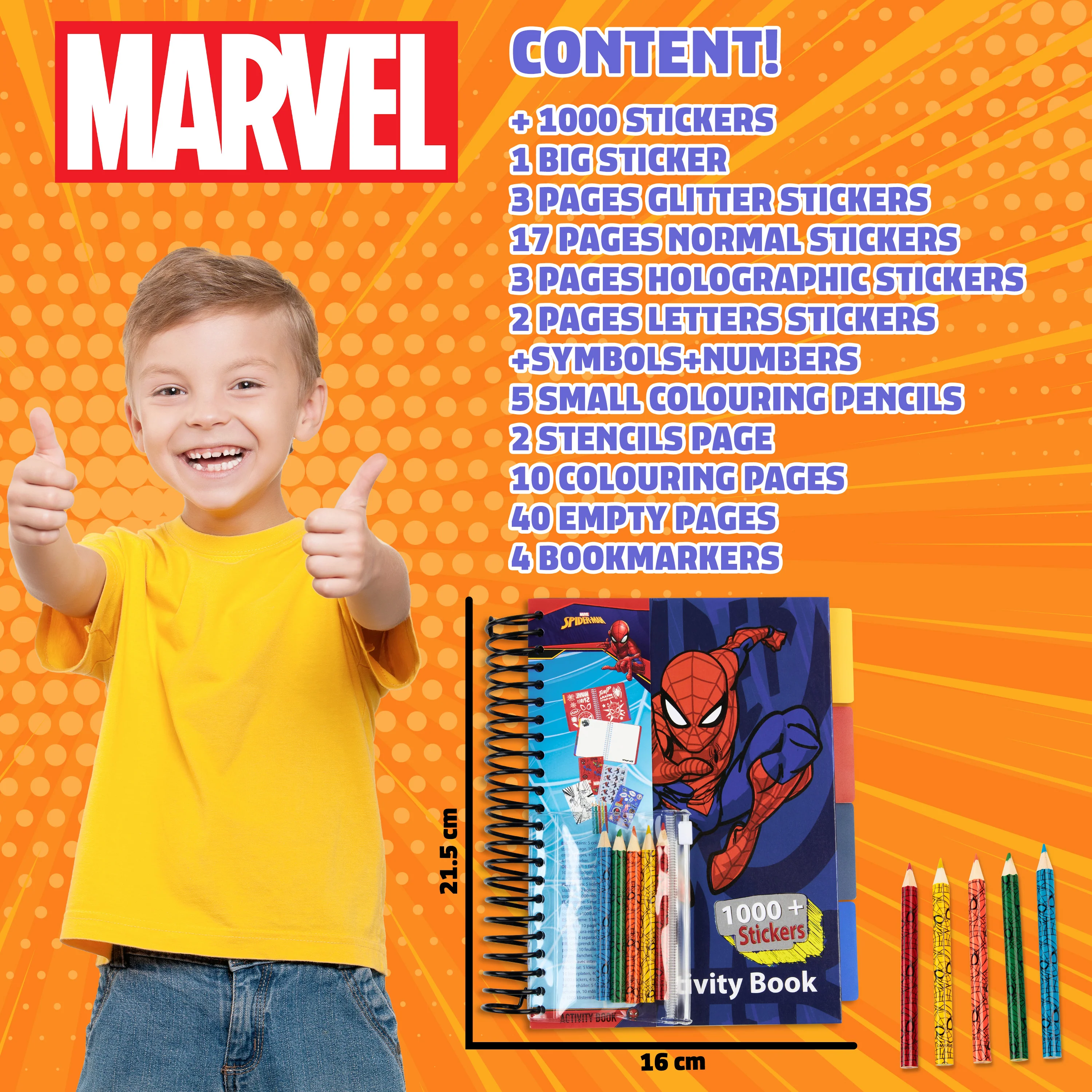 Marvel Boys Sticker Book with Over 1000 Spiderman Stickers - Spiderman - Image 6