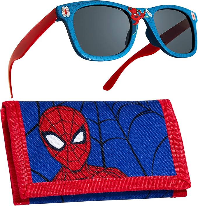 Marvel Boys UV Protection Sunglasses and Trifold Wallet Set - Boys Gifts