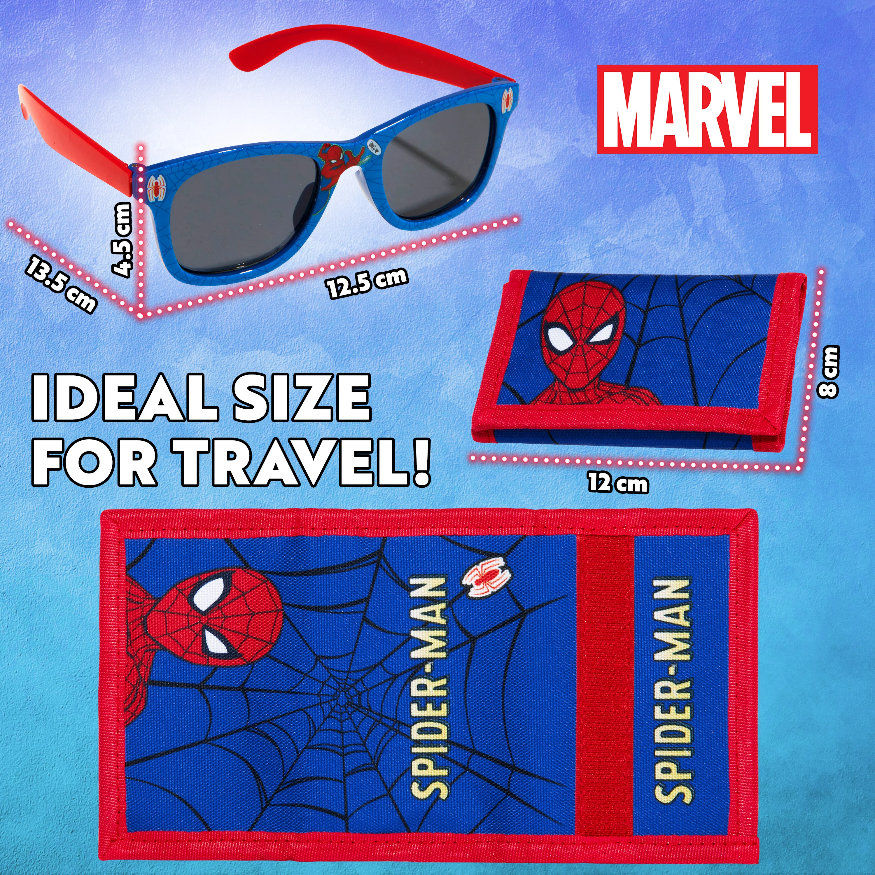 Marvel Boys UV Protection Sunglasses and Trifold Wallet Set - Spiderman - Image 6