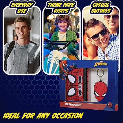 Marvel Boys Wallet and Keyring Gift Set - Avengers Trifold Wallet - Image 4