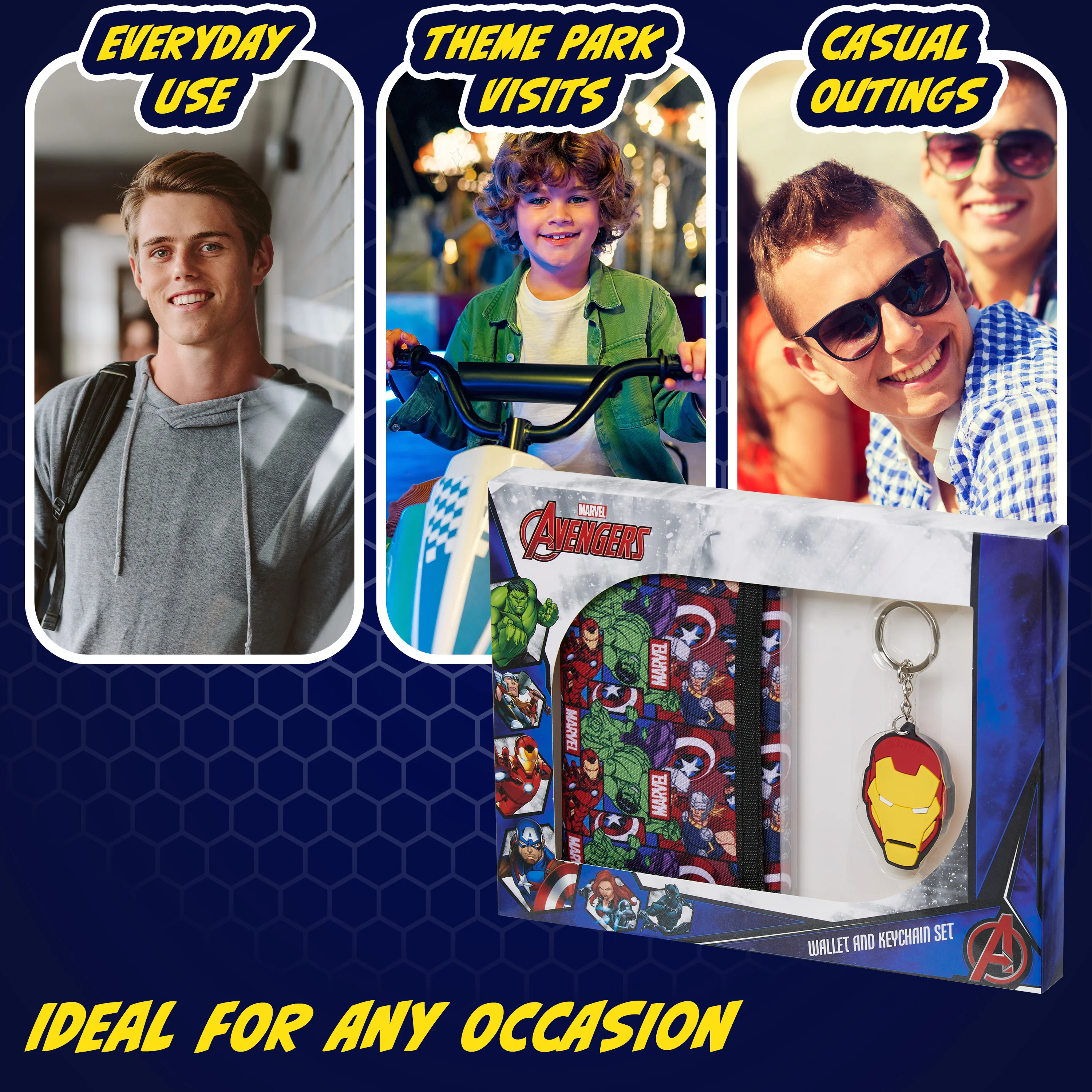 Marvel Boys Wallet and Keyring Gift Set - Multi Avengers - Image 3