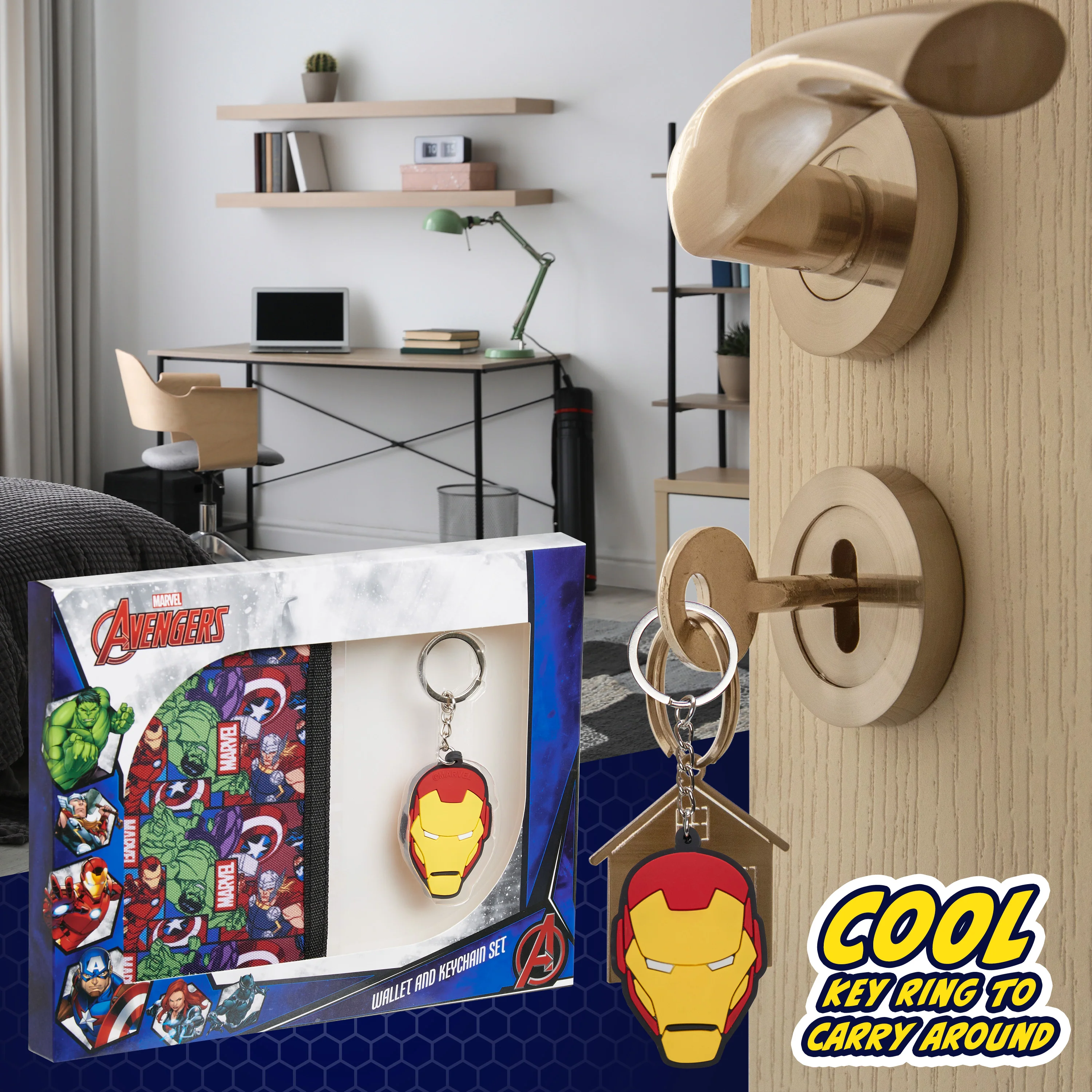 Marvel Boys Wallet and Keyring Gift Set - Multi Avengers - Image 5
