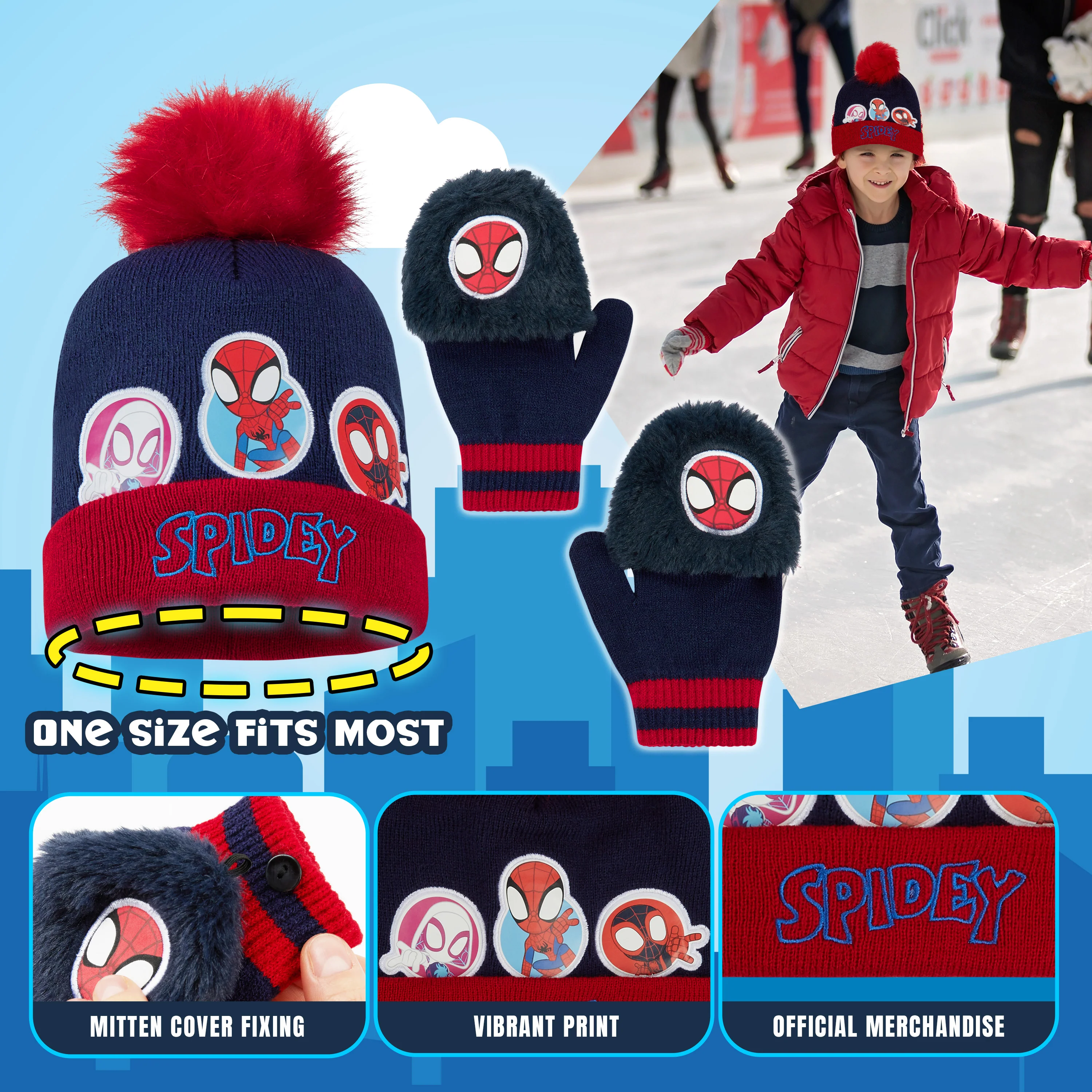 Marvel Boys Winter Accessories Set, Cosy for School Travel - Gifts for Boys - Image 5
