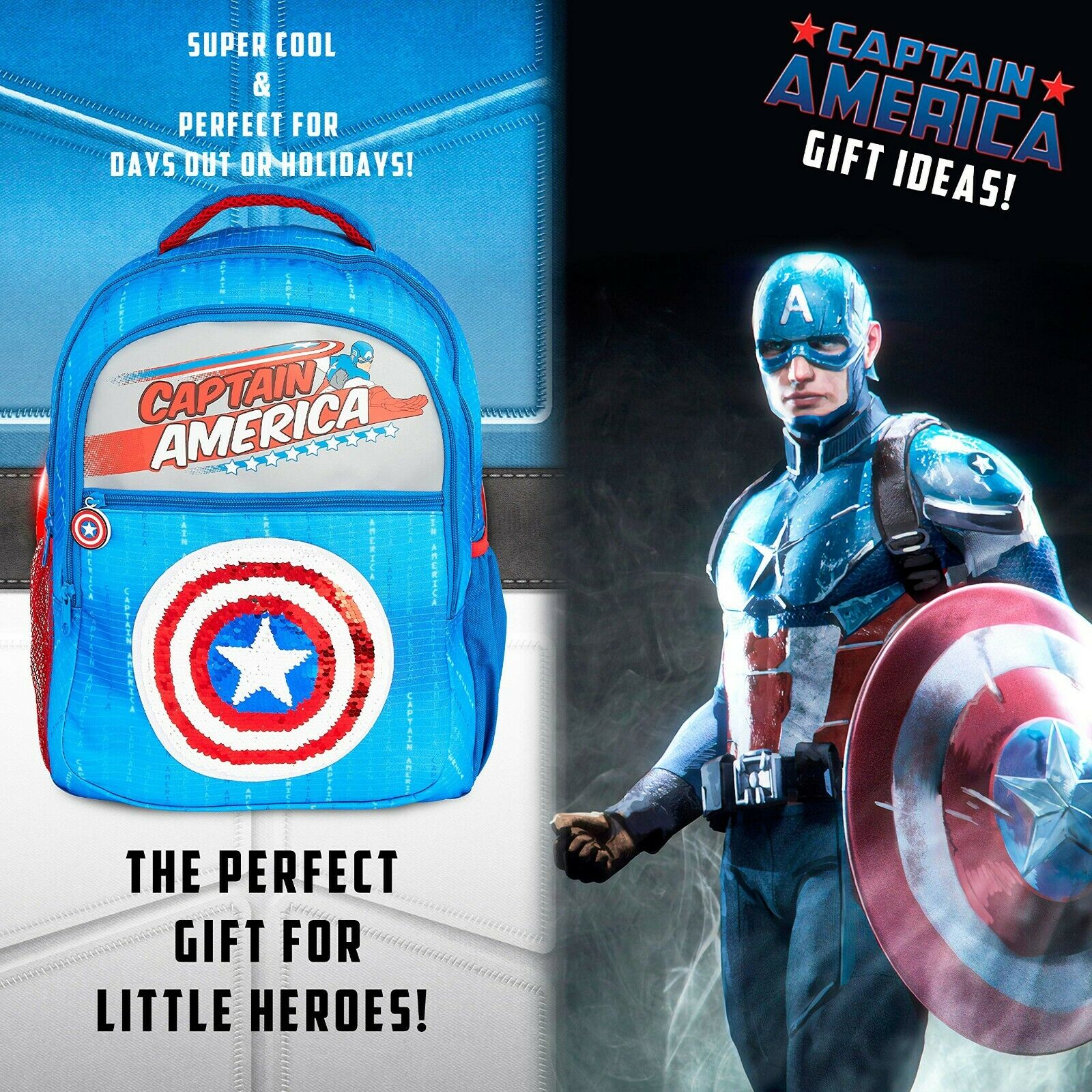 Marvel Backpack - Kids Backpack with Captain America - Image 6