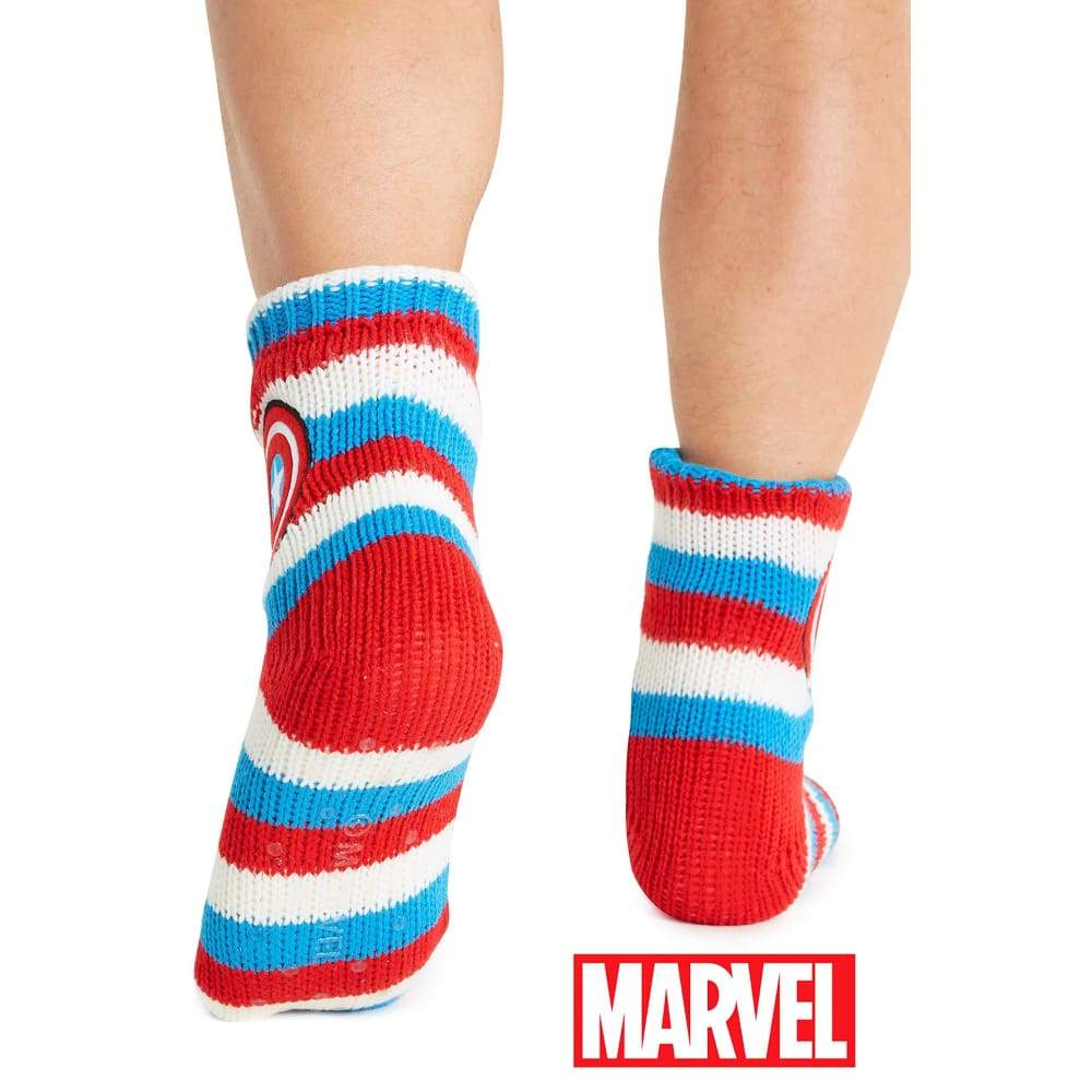 Marvel Captain America Mens Slipper Socks, Marvel Gifts For Men - Image 7
