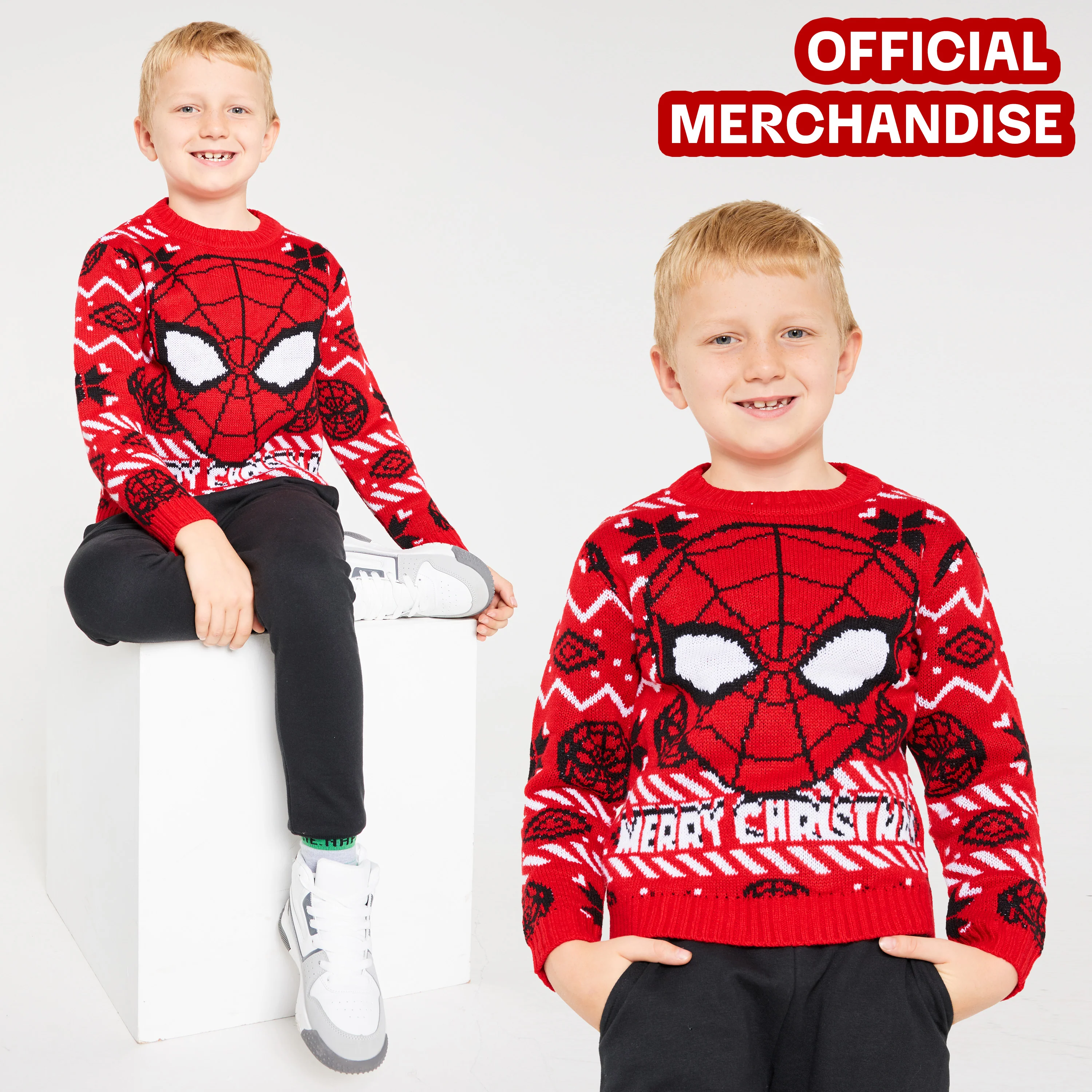 Marvel Christmas Jumper - Kids Festive Christmas Sweater - Image 4