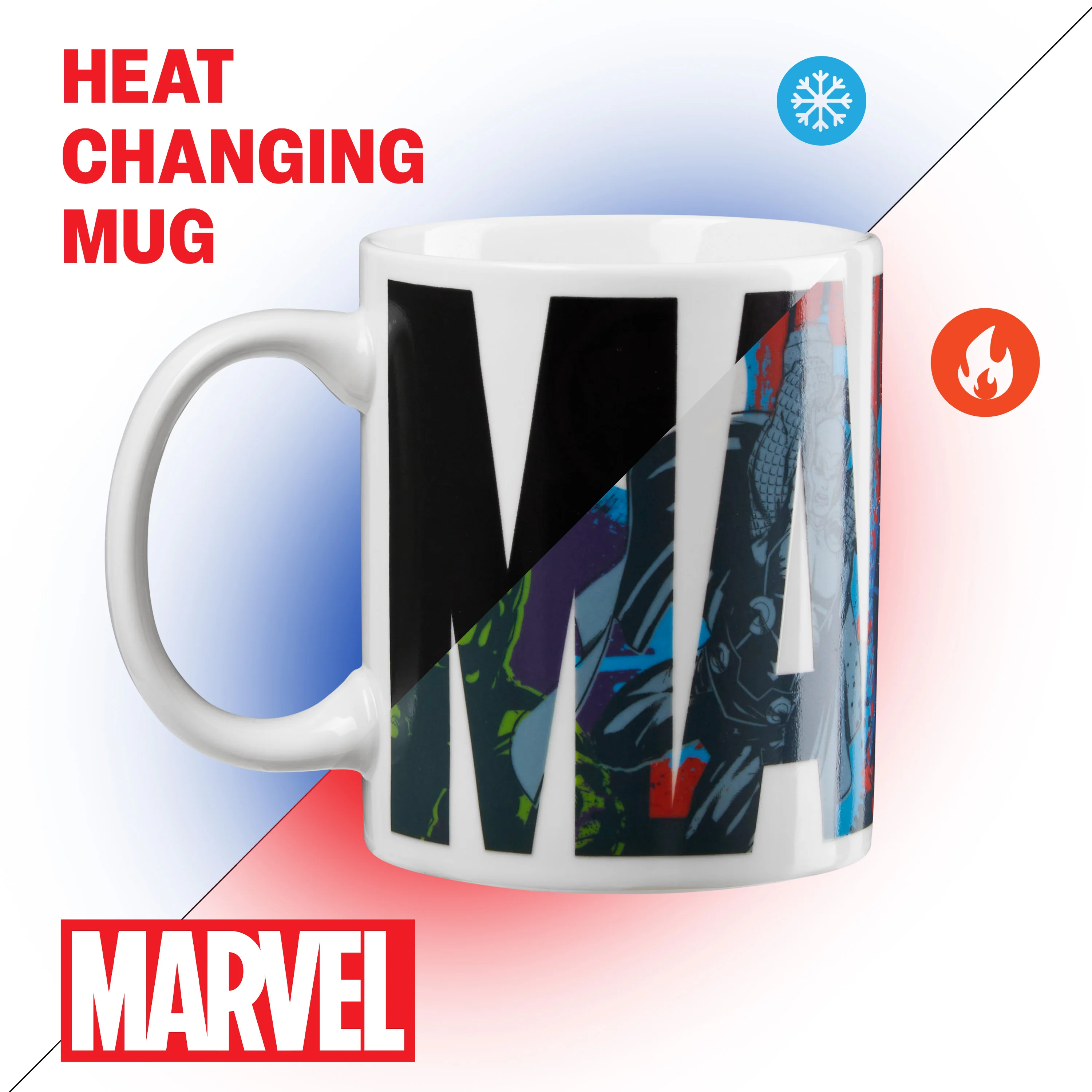 Marvel Coffee Mug Men Teenagers Boys 312ml Ceramic Heat Colour Changing Mug Gift Set Official Merchandise Gifts for Him - Image 5
