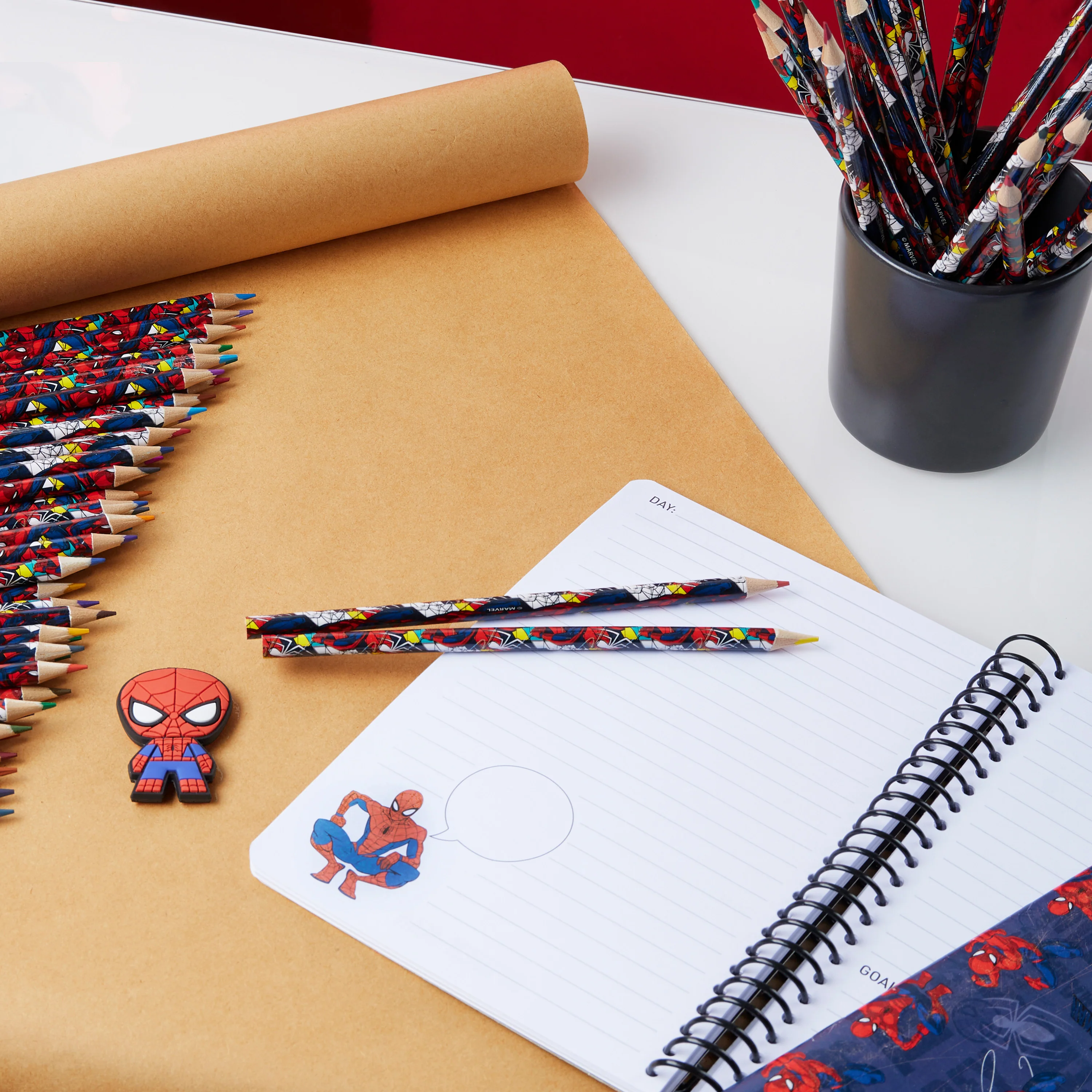 Marvel Colouring Pencils for Kids, 72 Pencils Colouring Box - Spiderman - Image 2