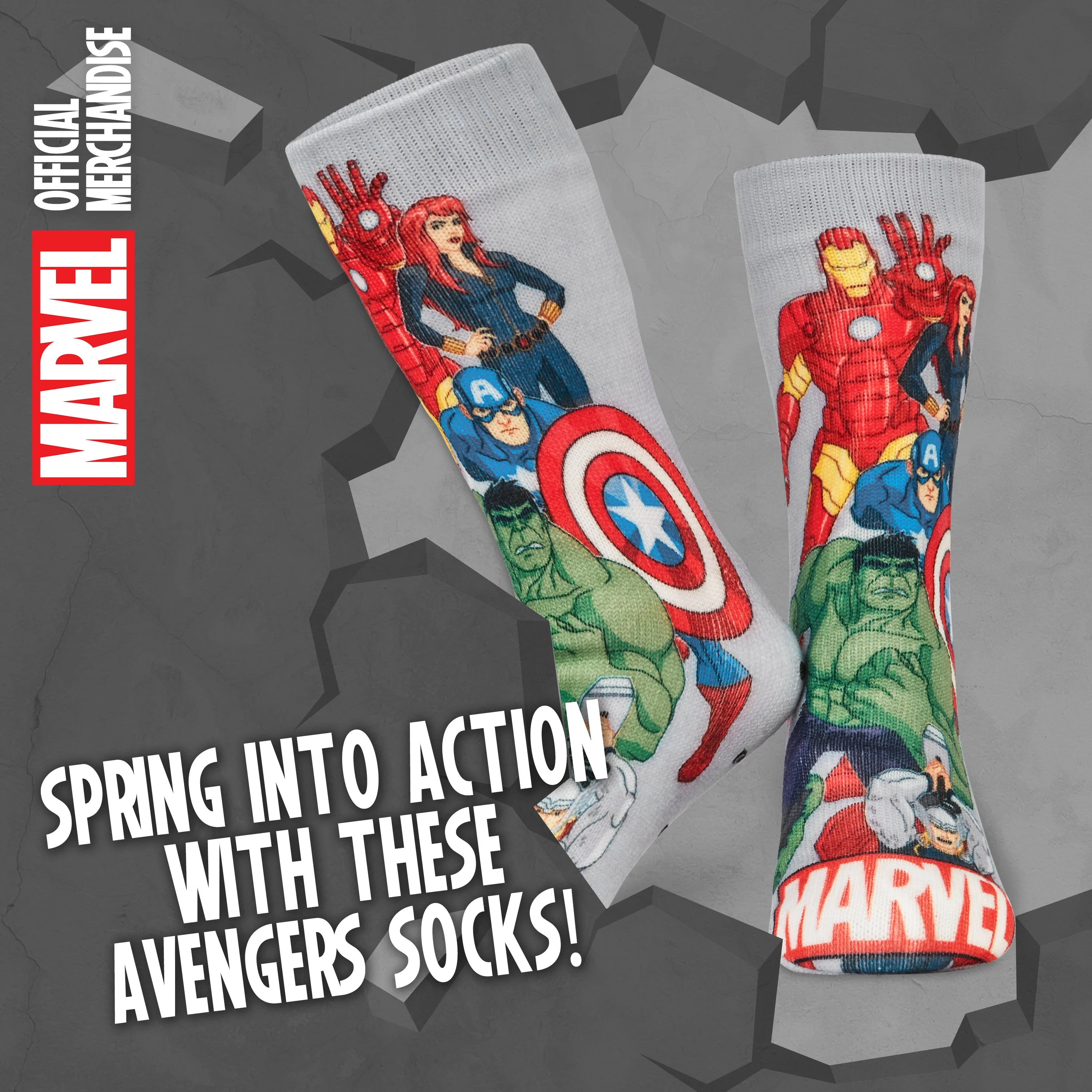 Marvel Fluffy Socks, Avengers Mens Slipper Socks, Marvel Gifts For Men - Image 3