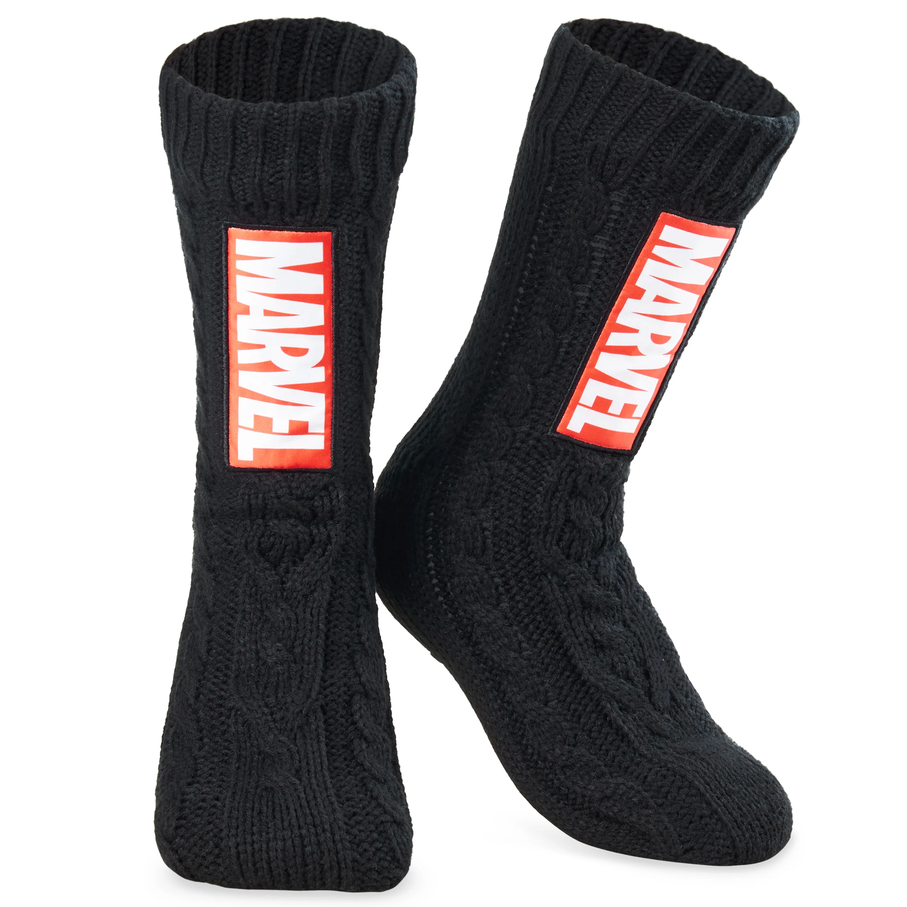 Marvel Fluffy Socks, Mens Slipper Socks, Black Panther Thor Warm Knitted Socks