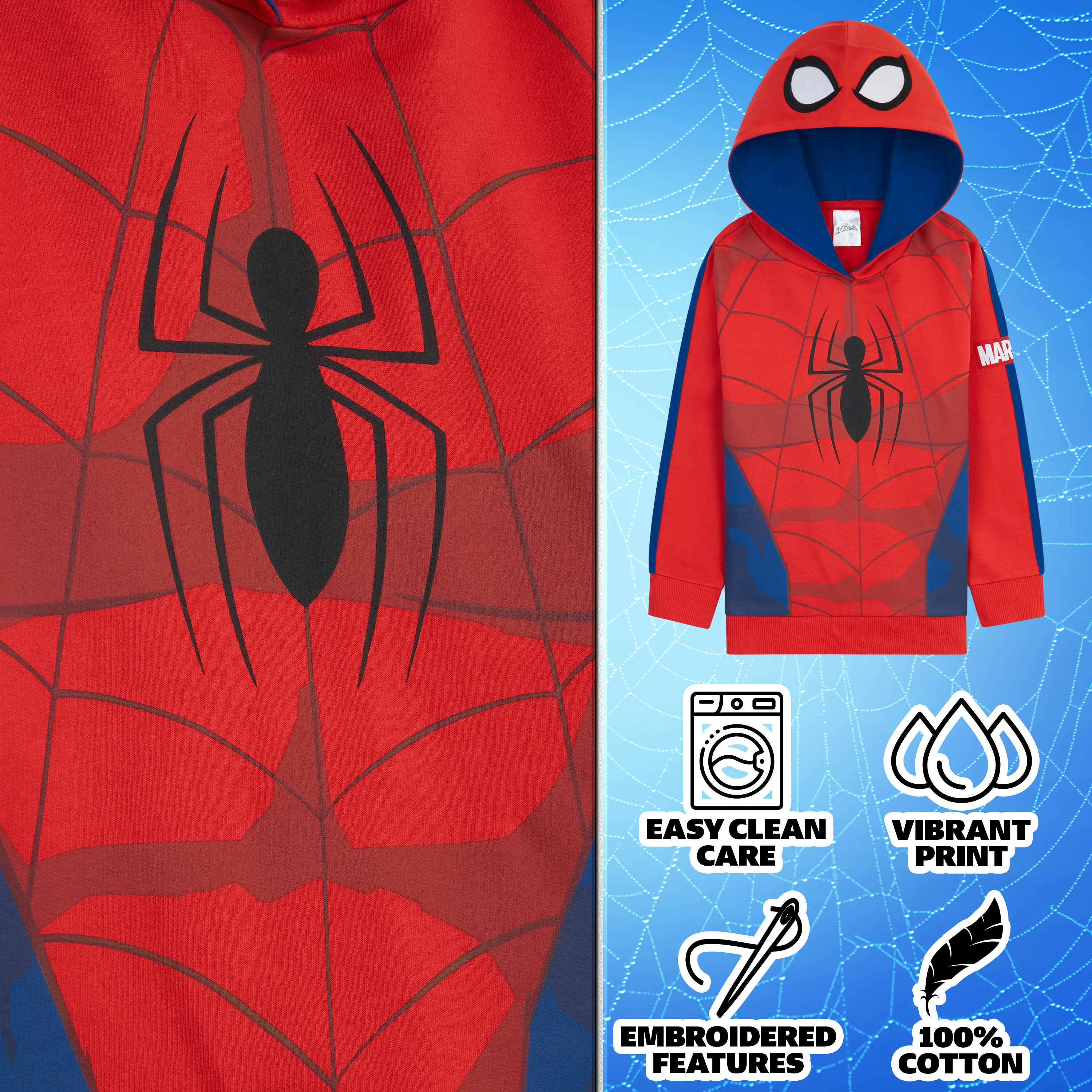 Marvel Hoodies for Boys - Spider-Man Hoodie for Boys - Image 4