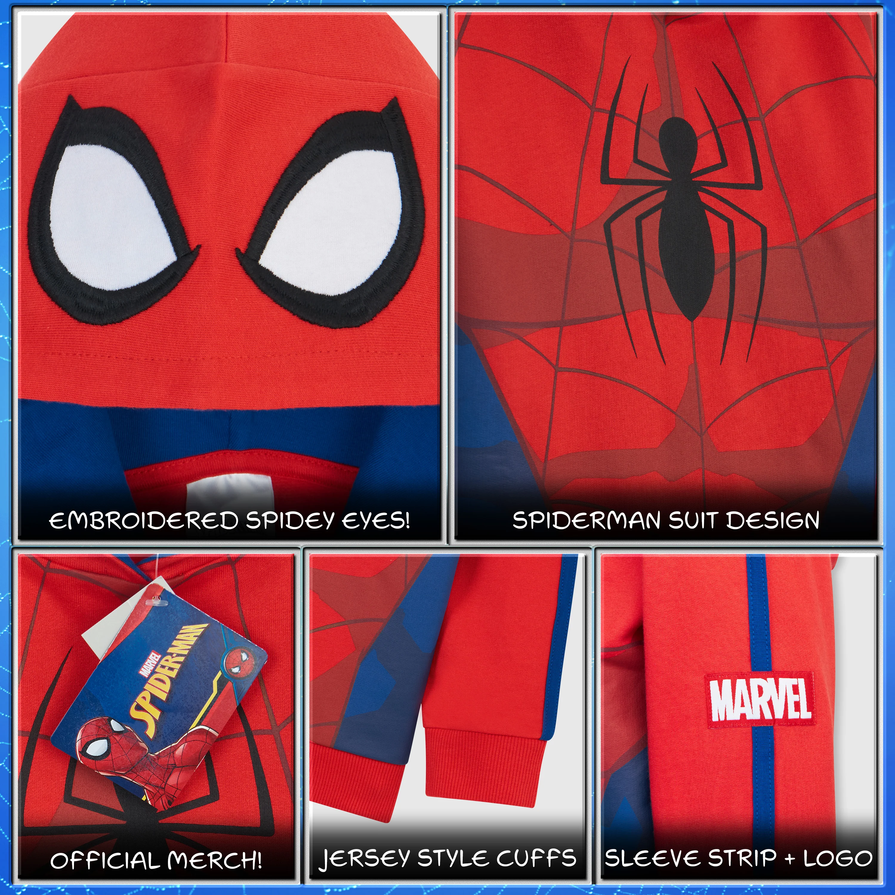 Marvel Hoodies for Boys - Spider-Man Hoodie for Boys - Image 6