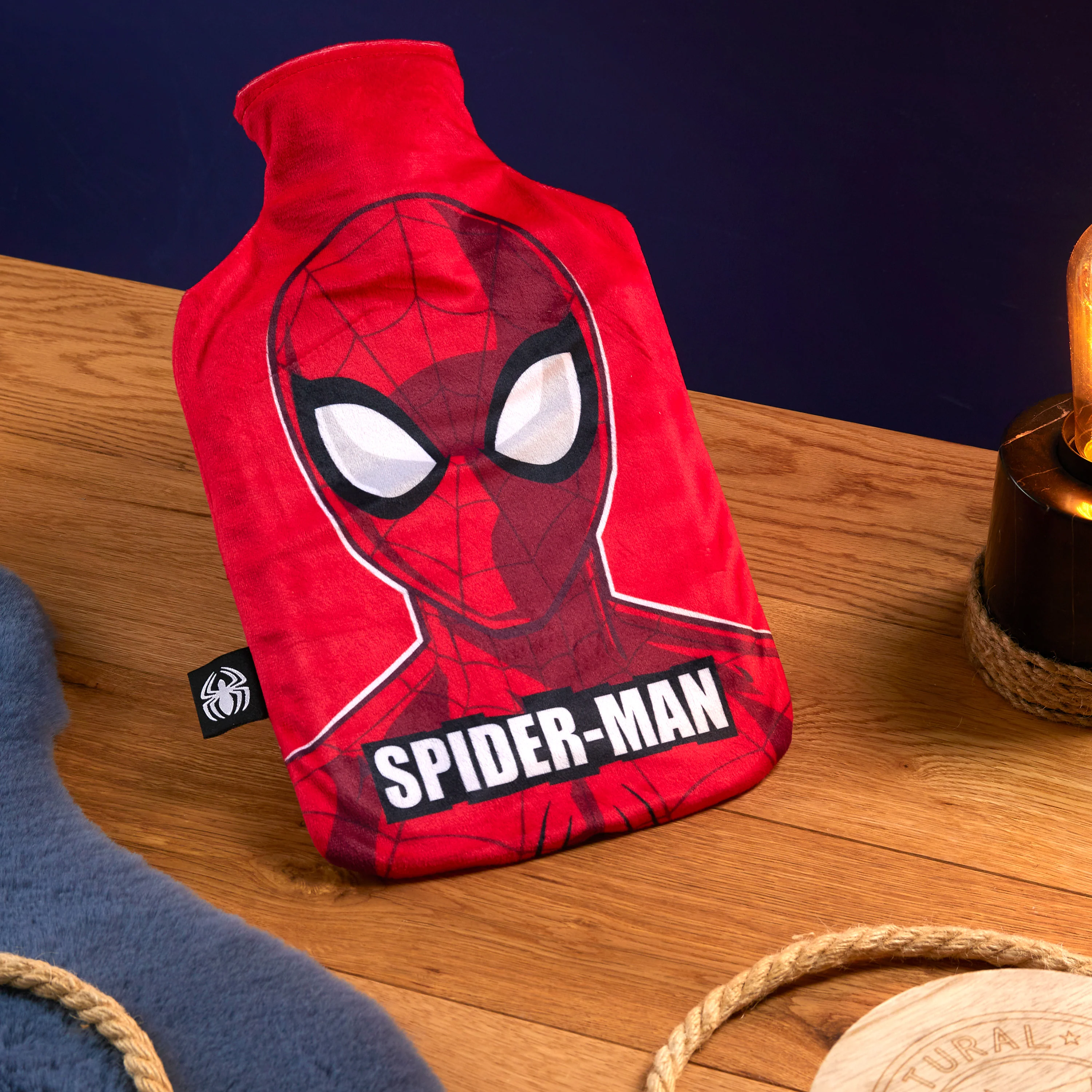 Marvel Hot Water Bottle with Fleece Cover - 1.7 or 2 Litre Capacity Rubber Hot Water Bag - Image 2