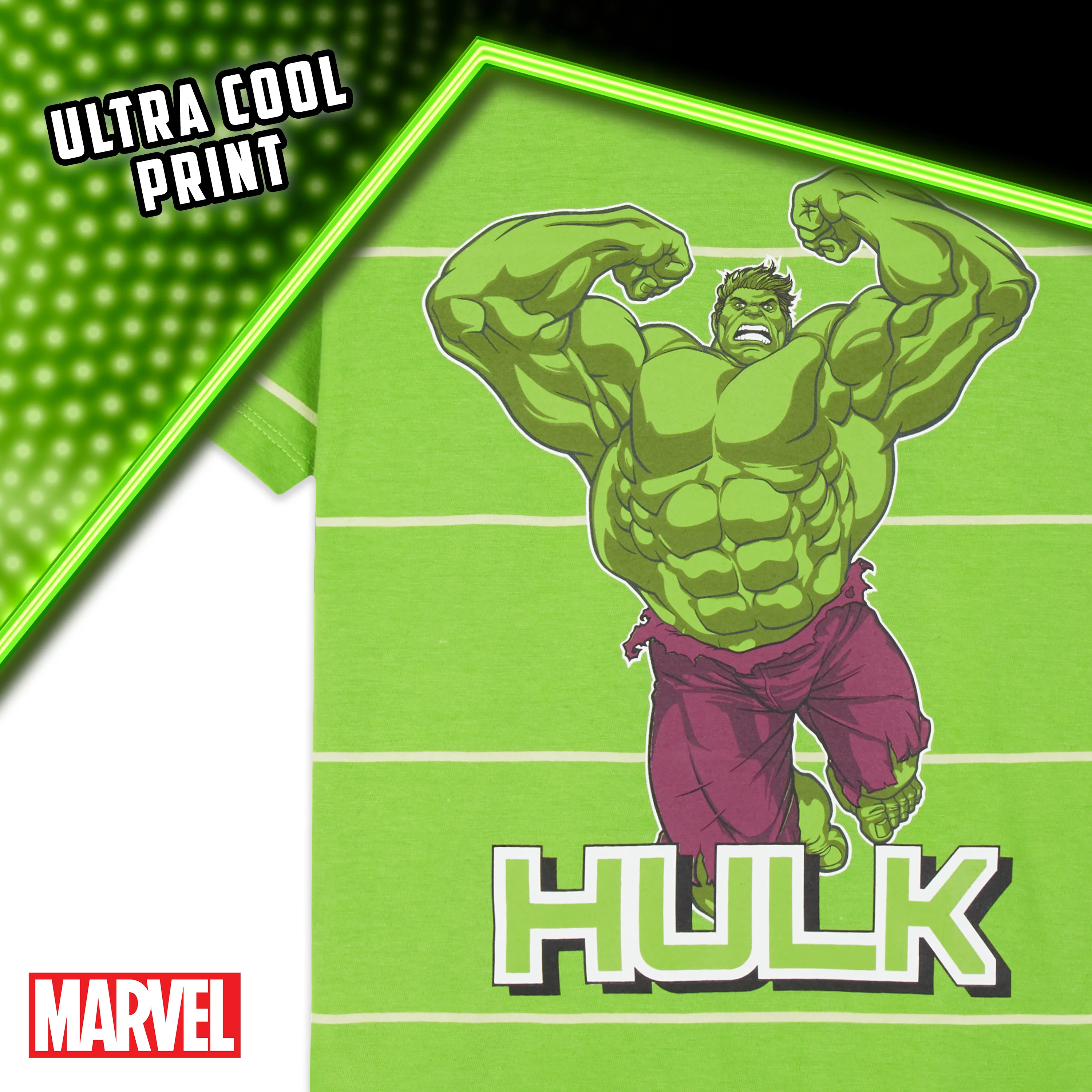 Marvel HULK Boys Pyjamas Avengers Superhero Kids Short PJs - Image 6