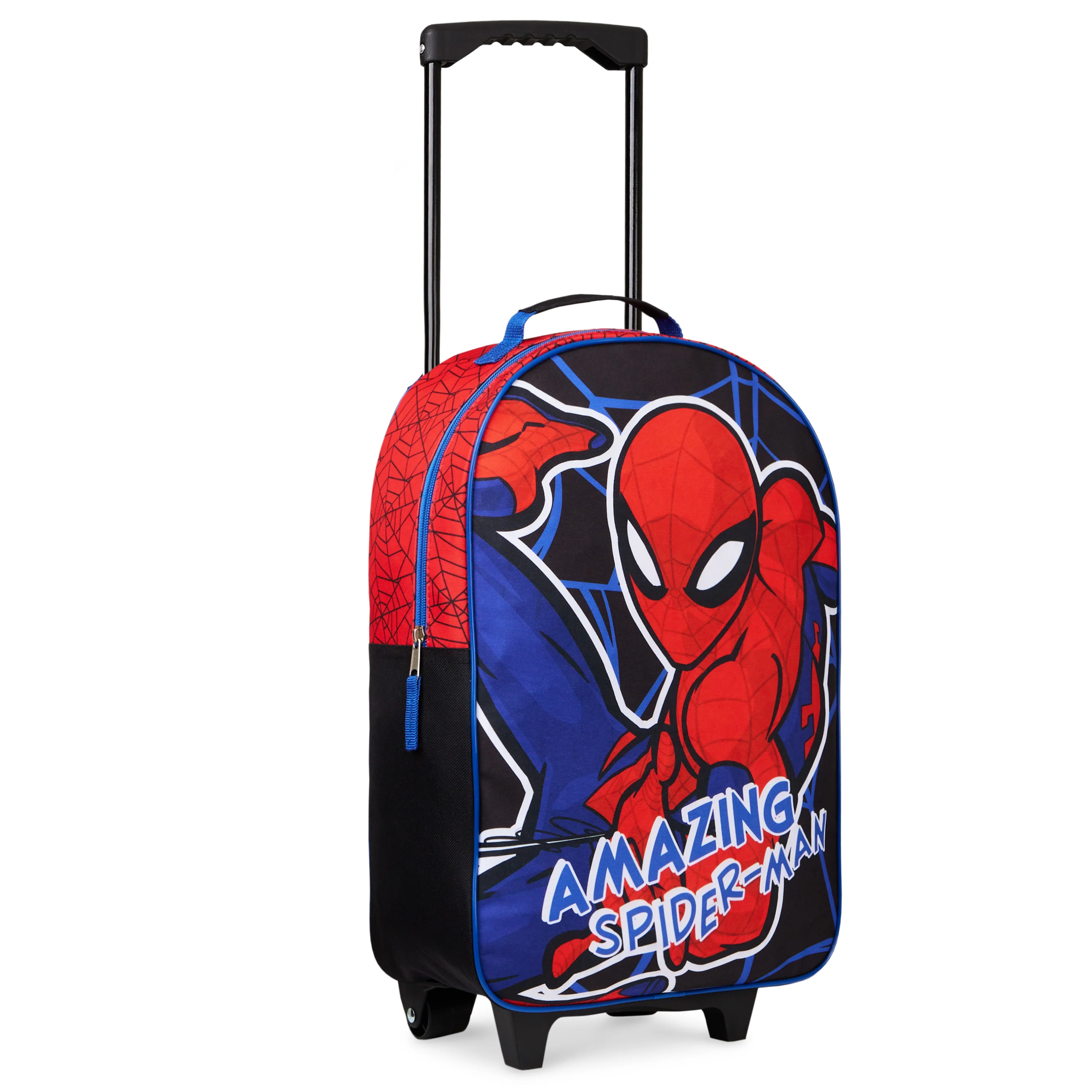 Marvel Kids Suitcase - Foldable Trolley Bag 47 x 30cm, 2 Wheels Extendable Handle