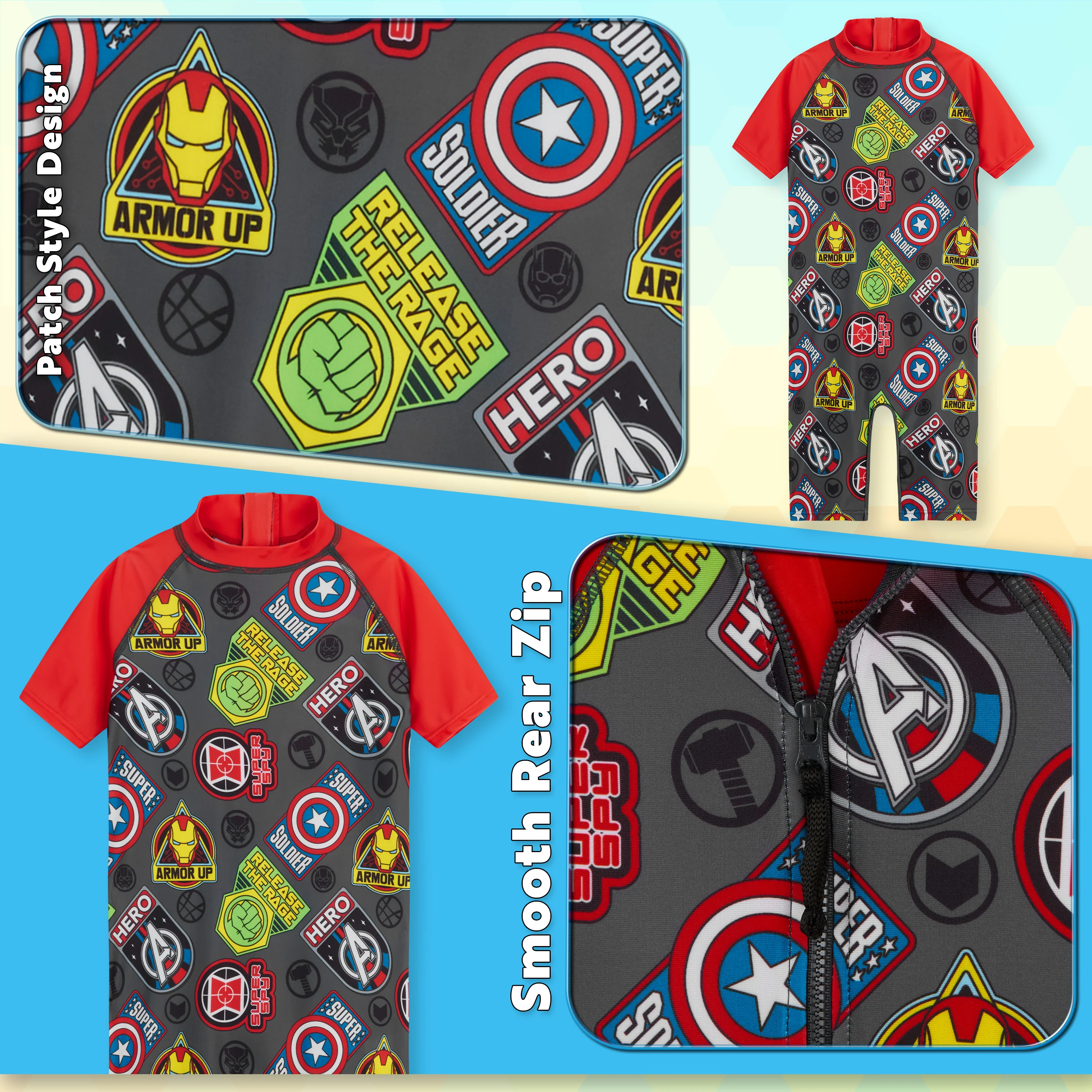 Marvel Kids Swimming Costume Summer Holiday Essentials for Kids - Image 5