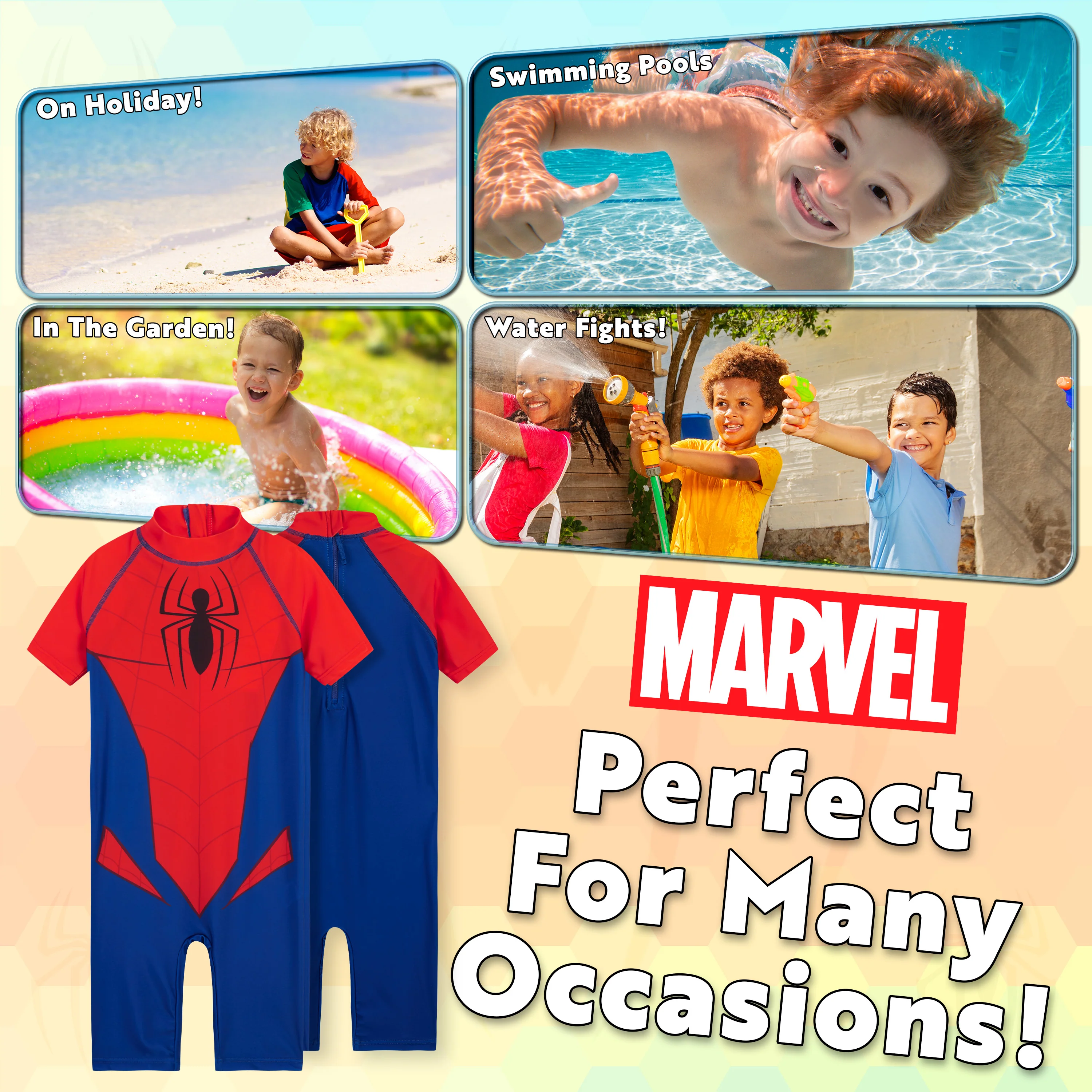 Marvel Kids Swimming Costume Summer Holiday Essentials for Kids - Image 4