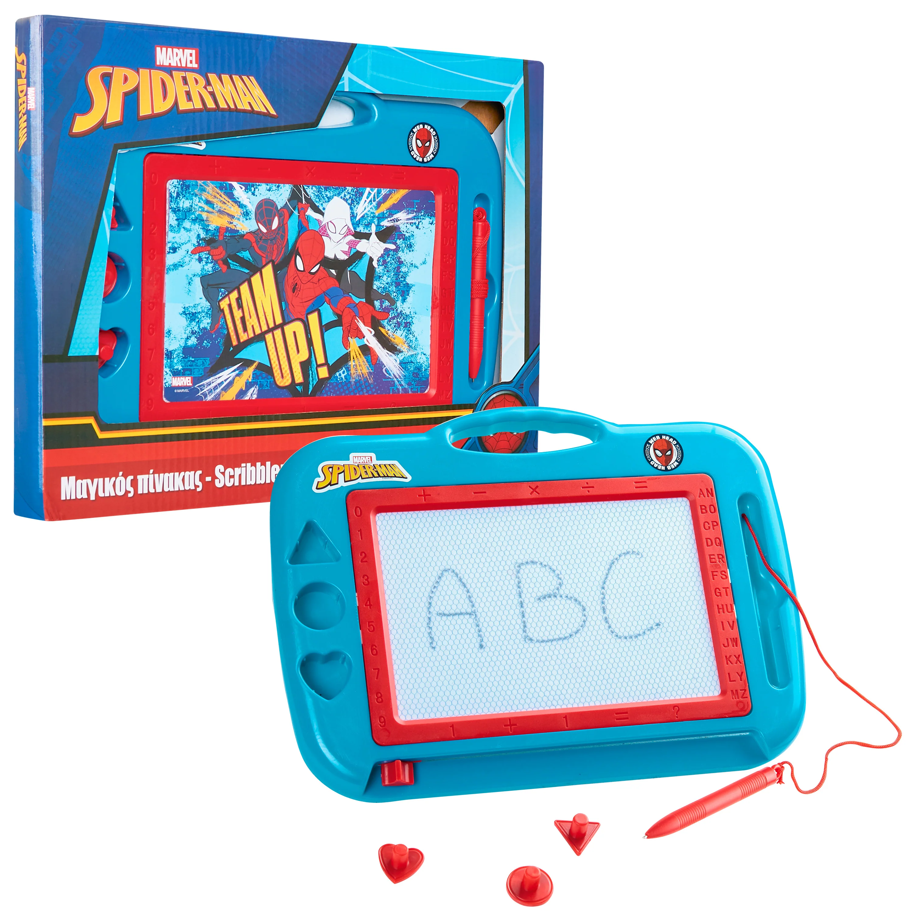 Marvel Magnetic Drawing Board for Kids - Blue Spiderman