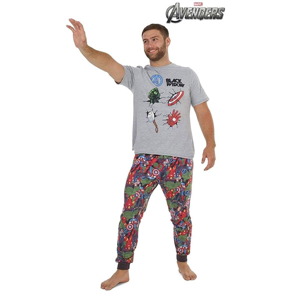 Marvel Mens Pyjama with Short Sleeve Top and Long Trousers - Image 3