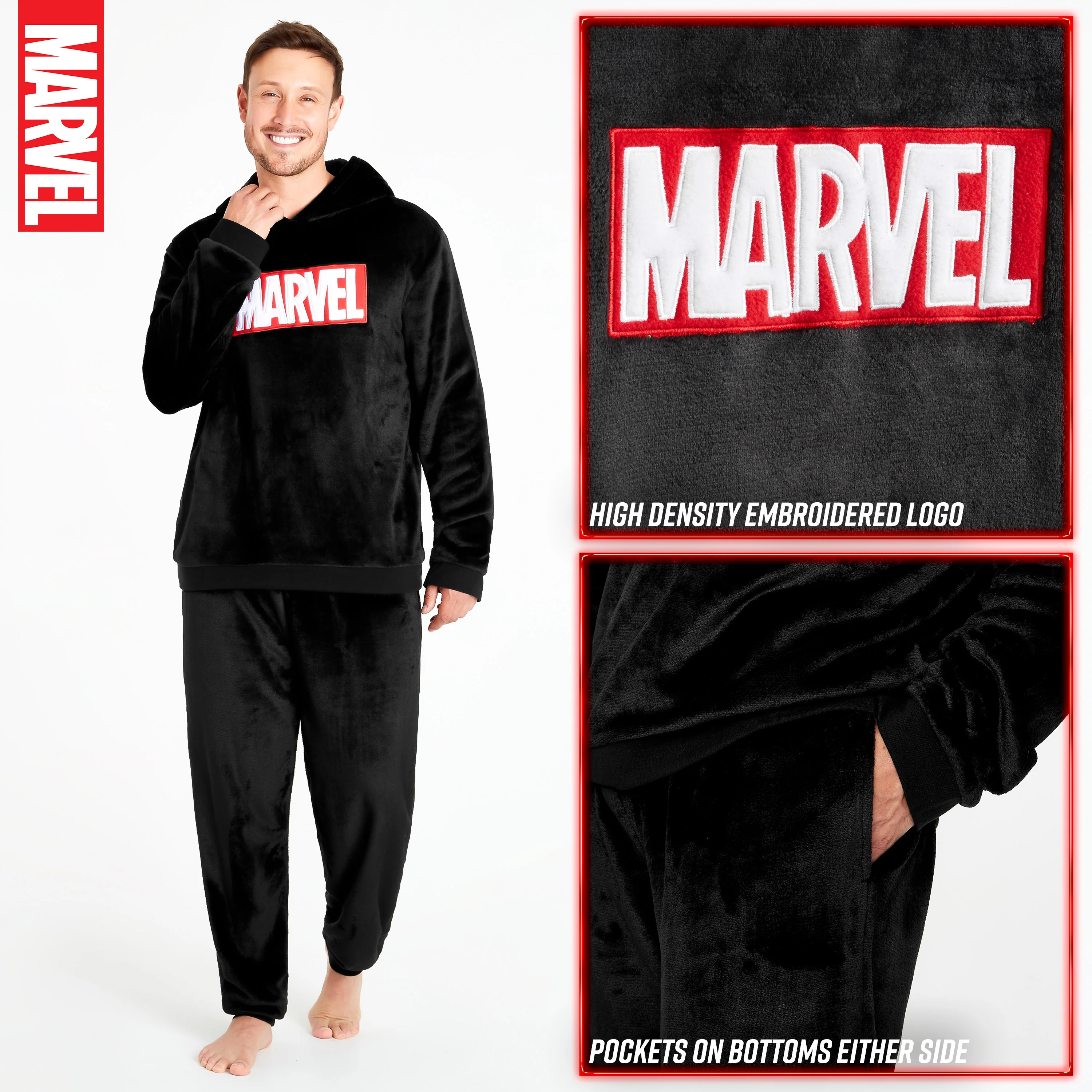 Marvel Mens Pyjamas Set - Long Sleeve Pyjama Set - Image 3