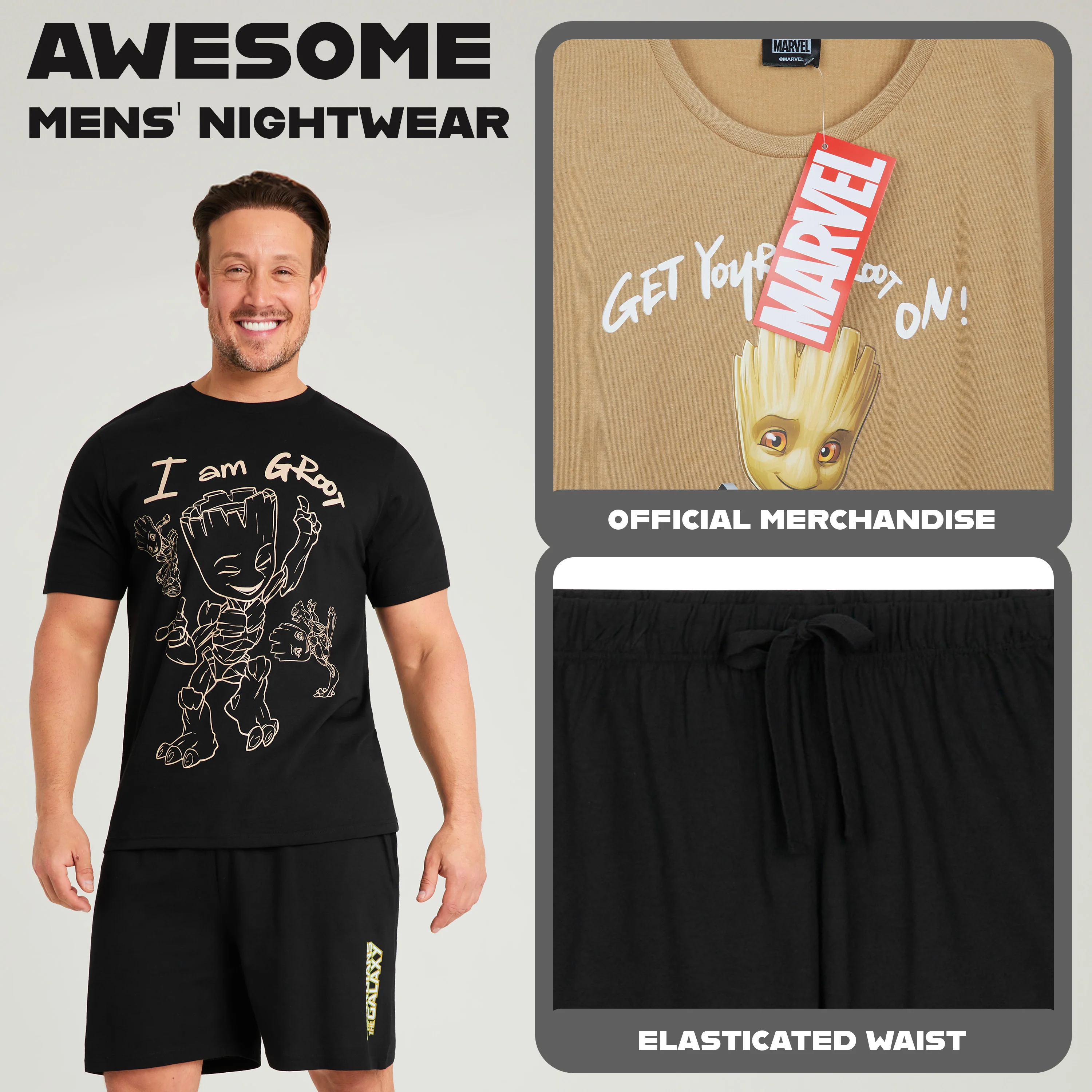 Marvel Mens Short Pyjamas Set - Image 3