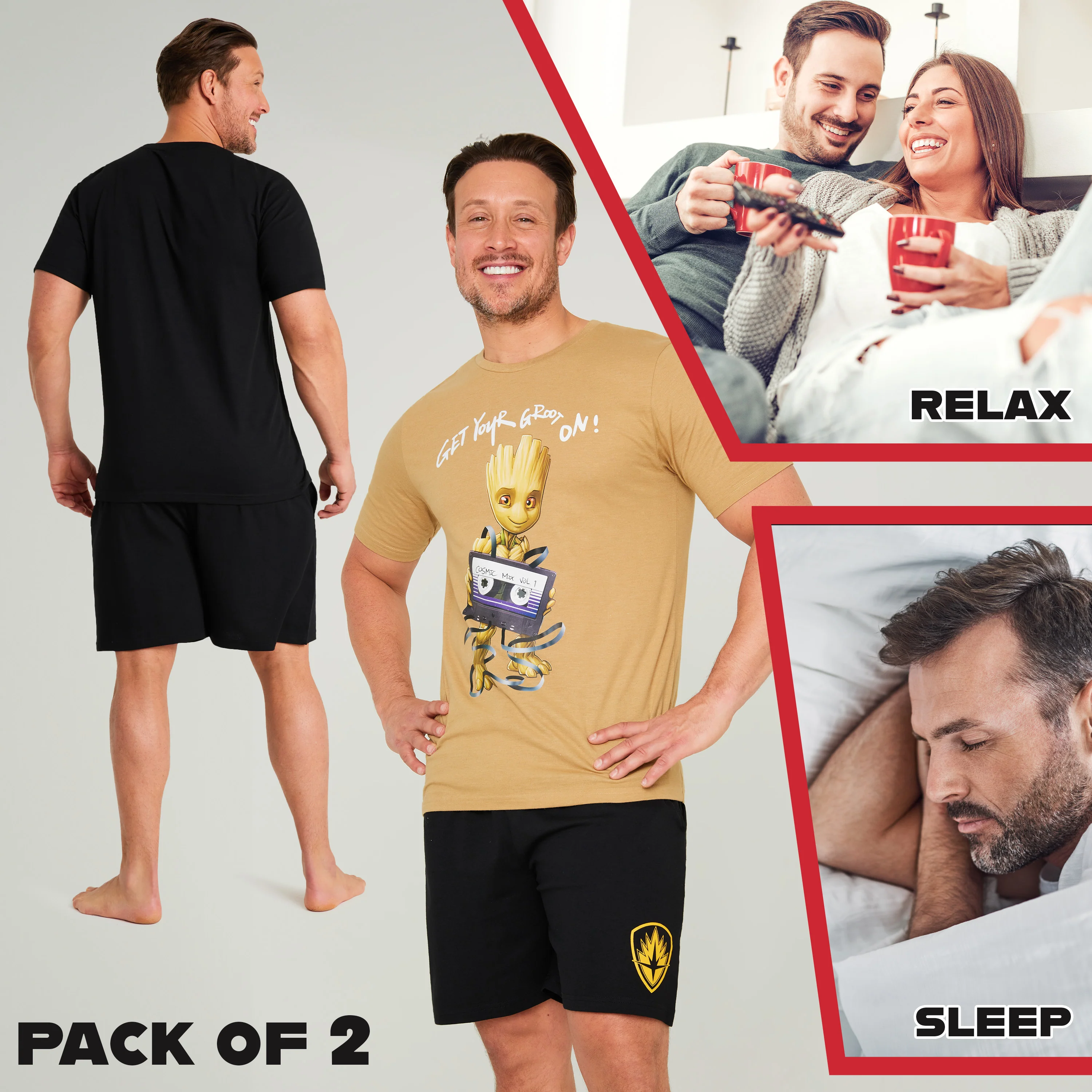 Marvel Mens Short Pyjamas Set - Image 4