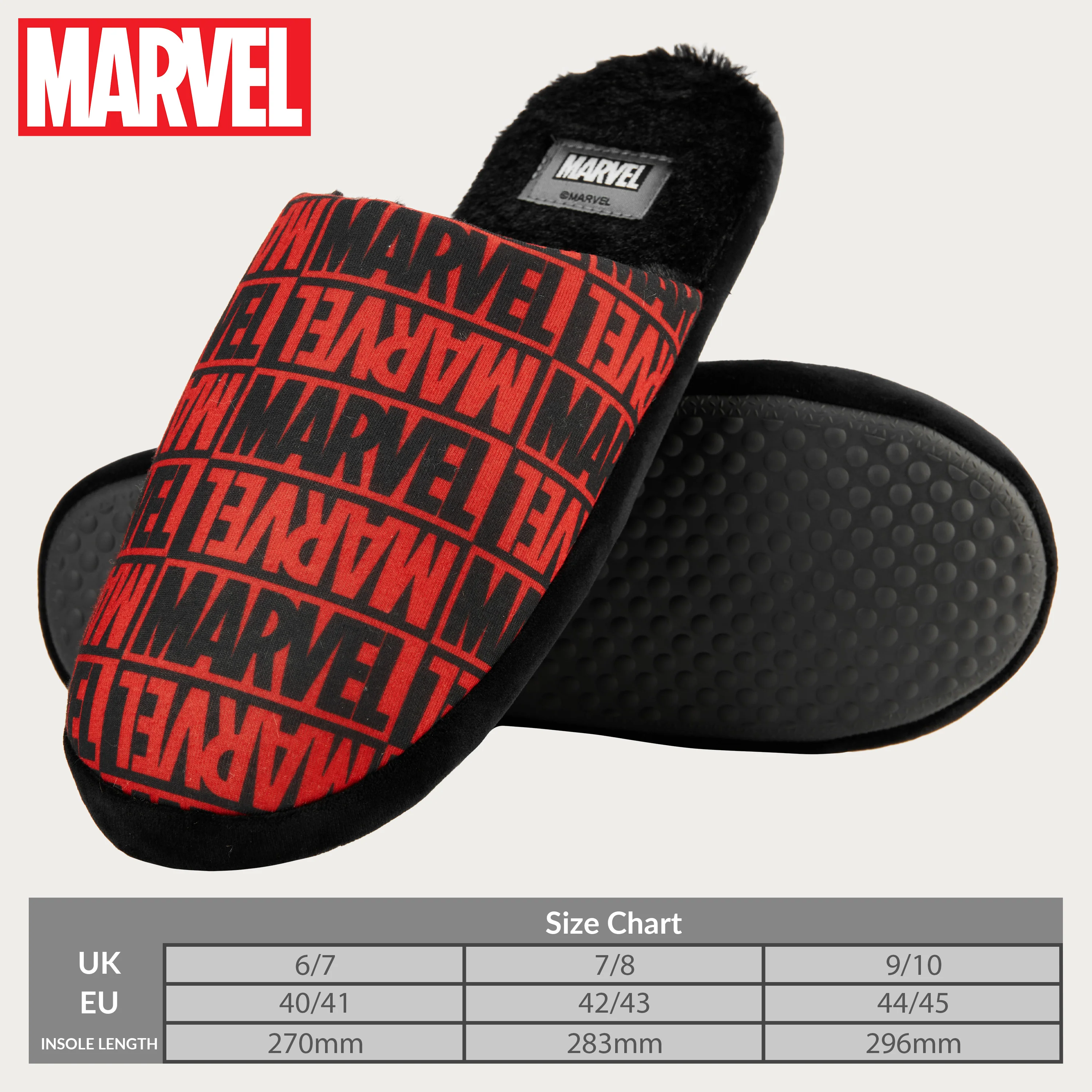 Marvel Men's Slippers - Warm Cosy Indoor Non Slip Shoes - Image 6