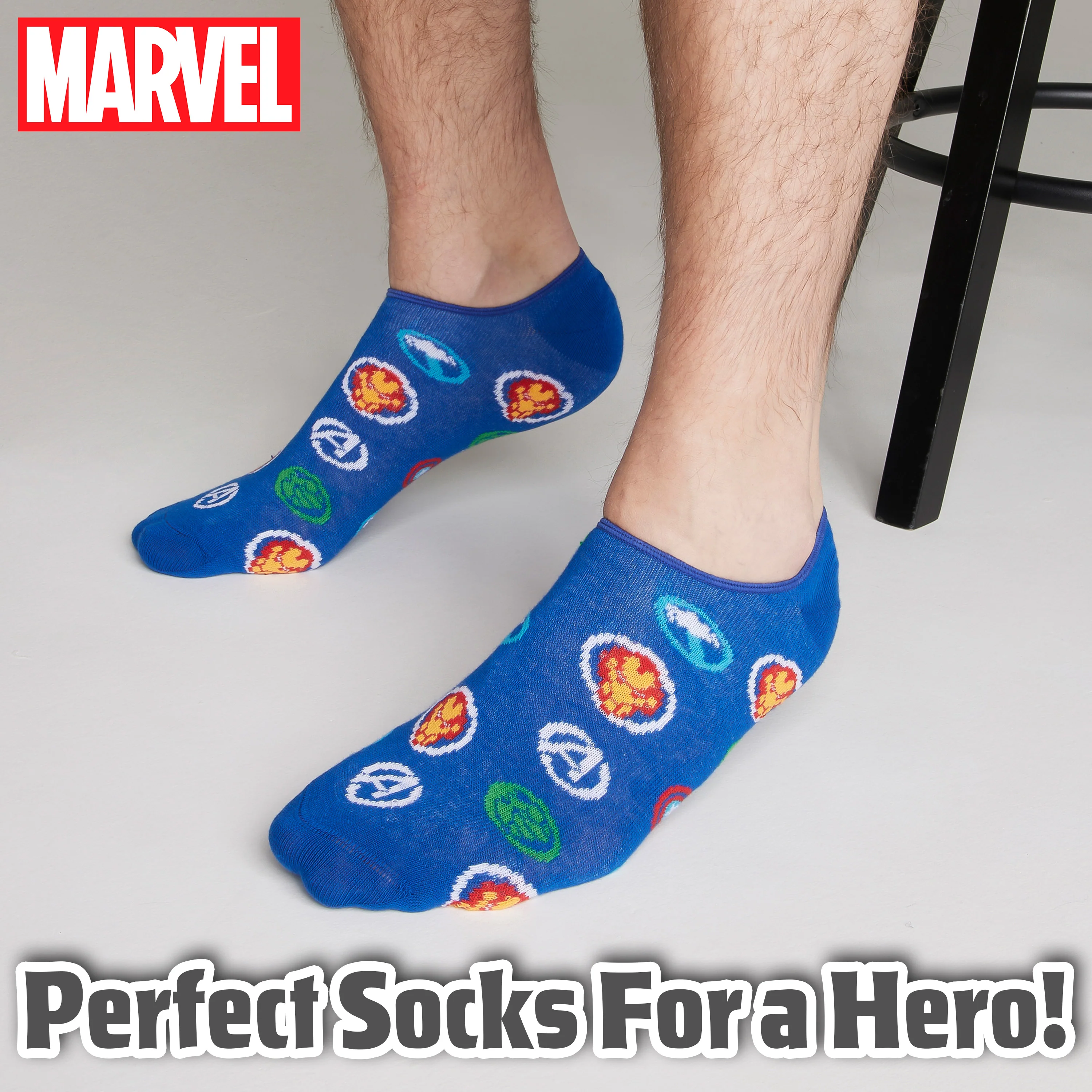 Marvel Men's Socks 5 Pack Avengers Women and Teenagers, White - Image 7