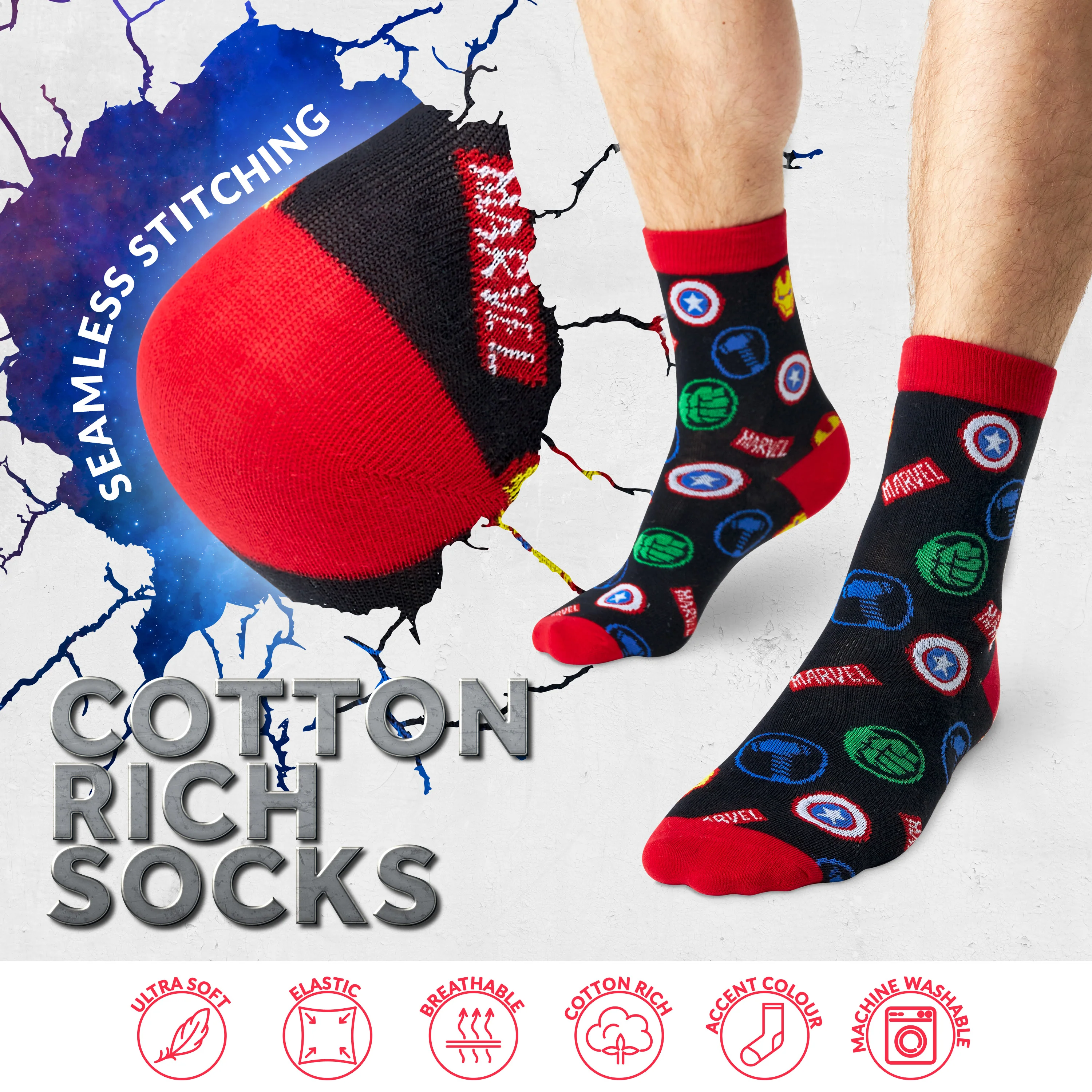 Marvel Mug and Socks Set Avengers Mug Gift Set - Image 4