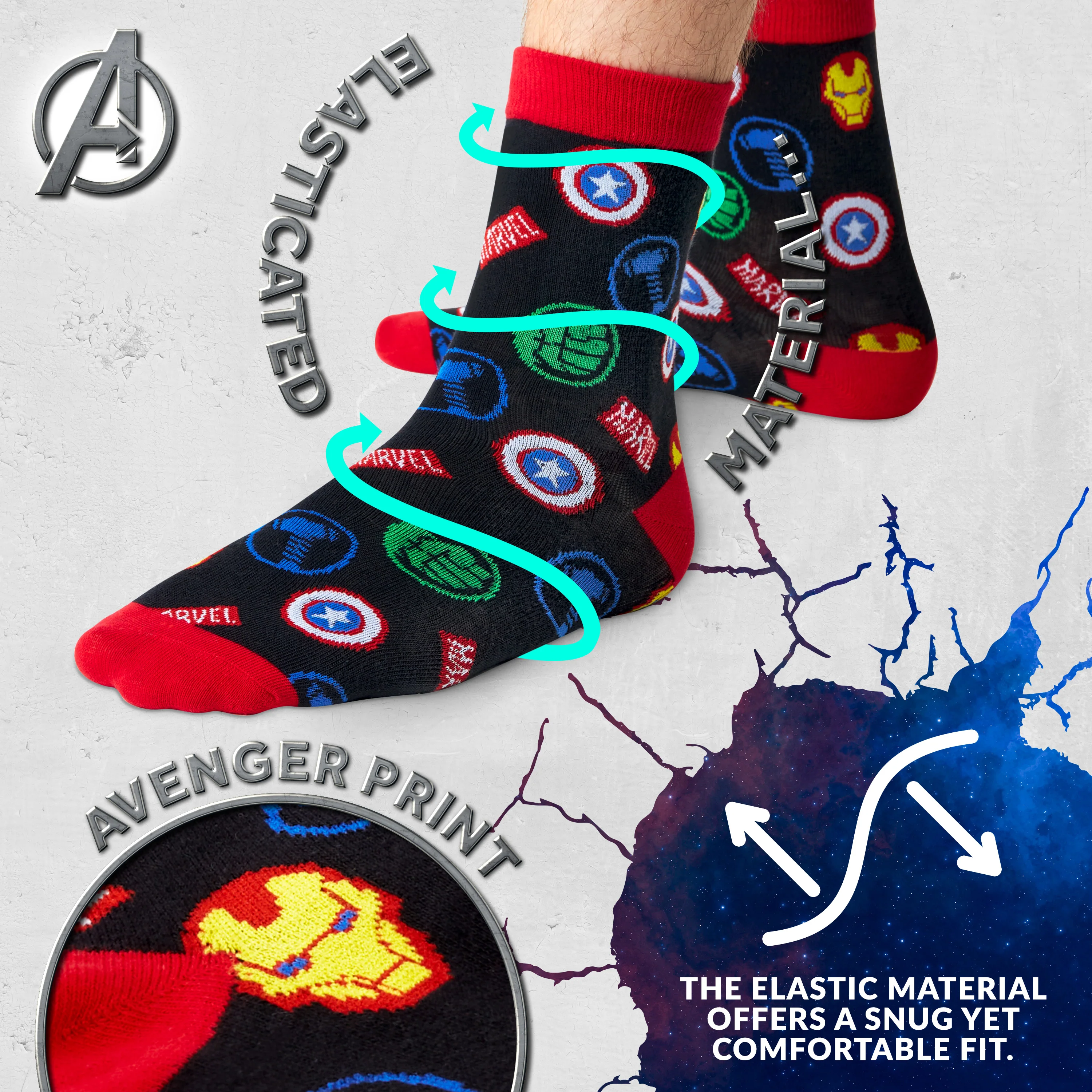 Marvel Mug and Socks Set Avengers Mug Gift Set - Image 7