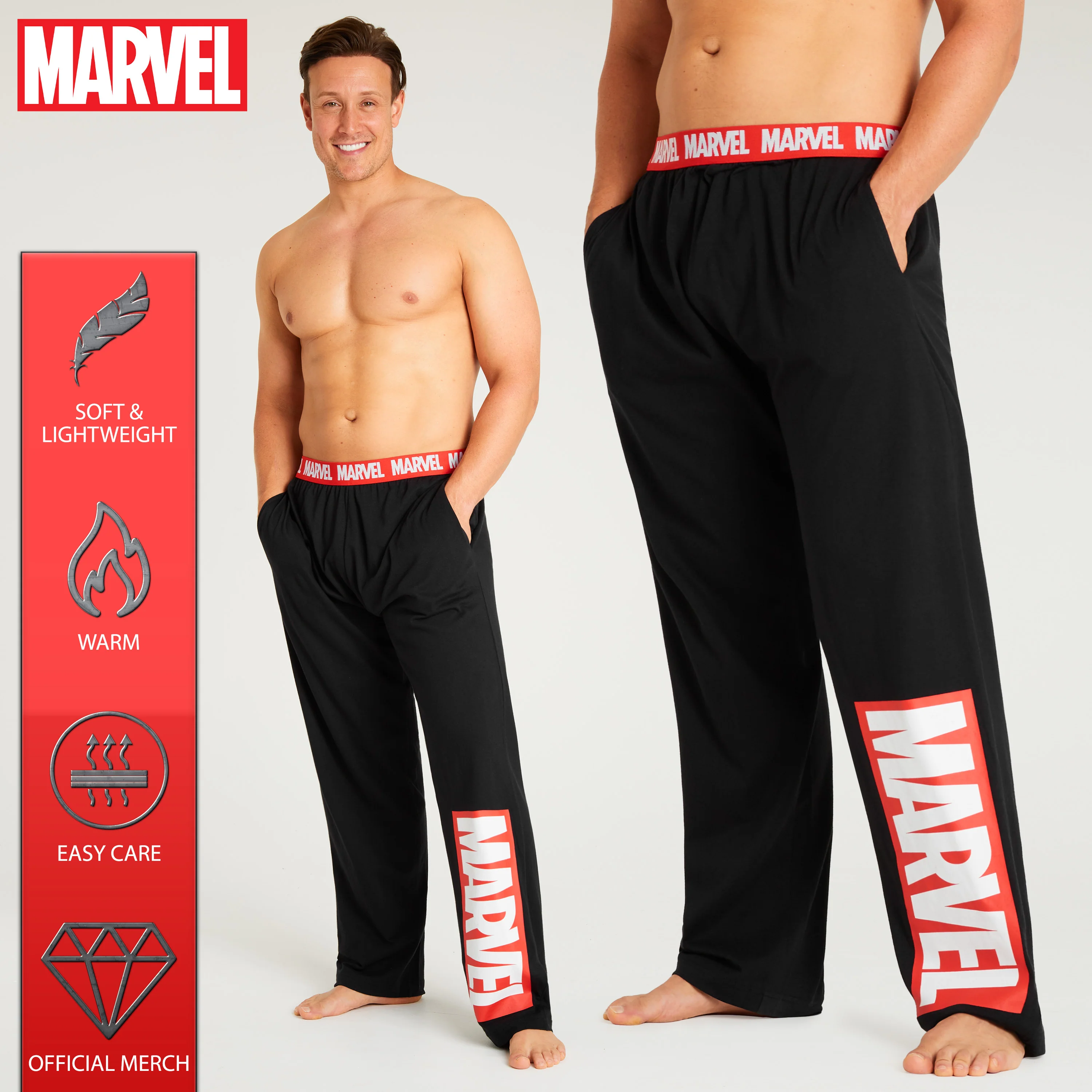 Marvel Avengers Men Teenagers Pyjama Bottoms, Comfy Nightwear Sleepwear Lounge Pants, Gifts for Him - Image 5