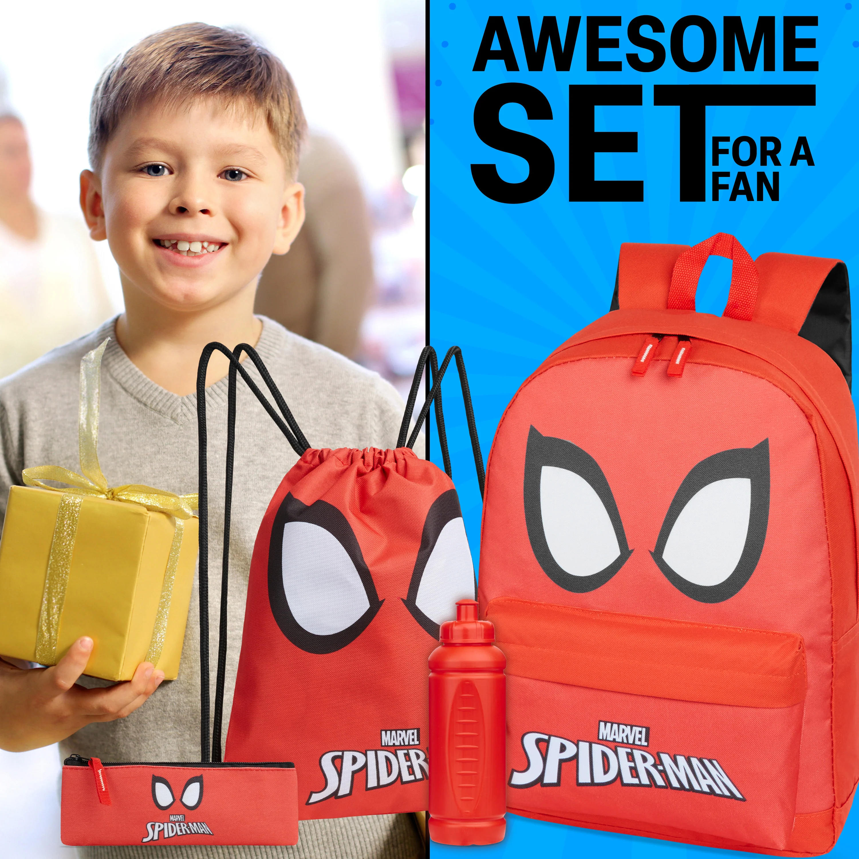 Marvel School Bag Set, 5 Piece Set - Image 3