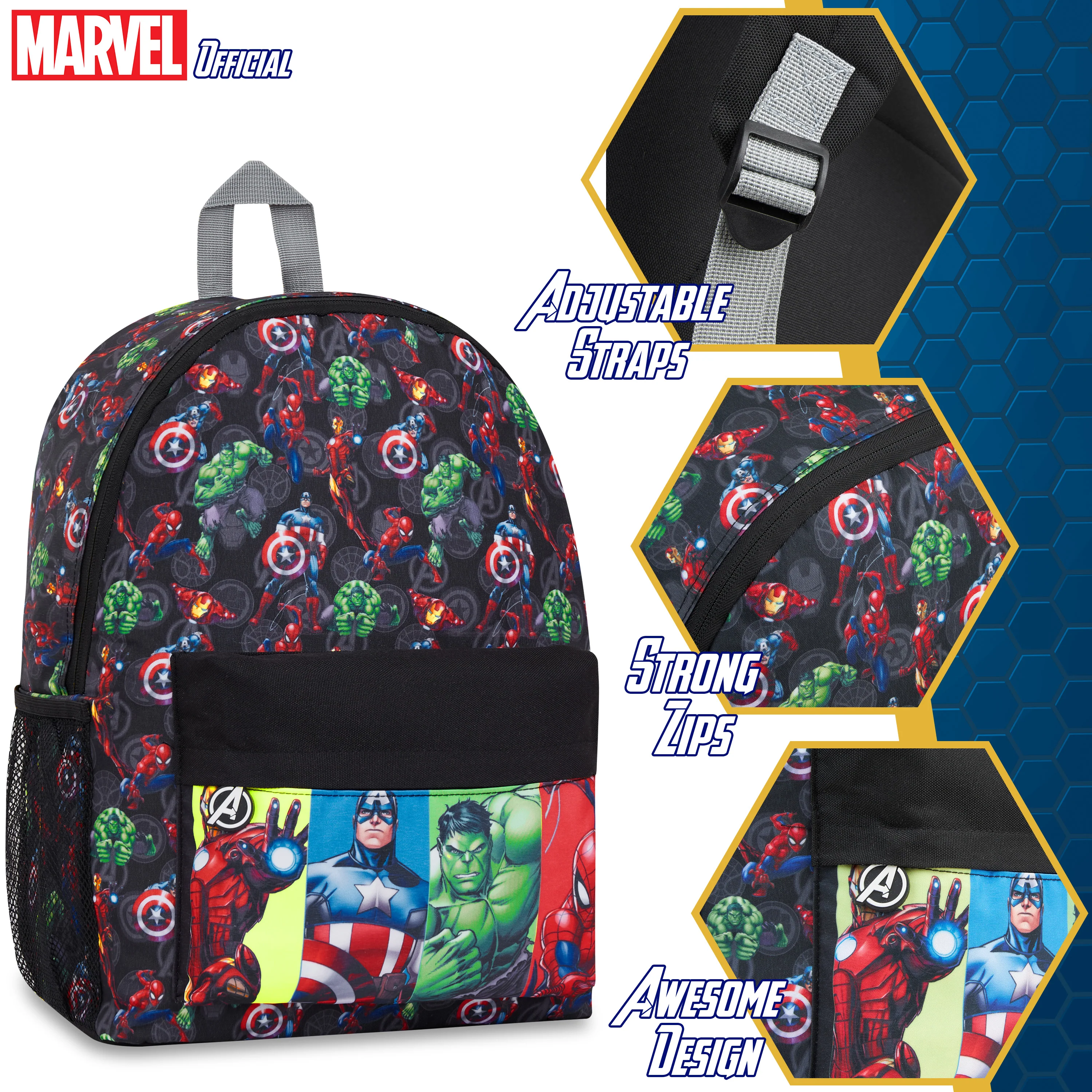 Marvel Spiderman Backpack for Kids Teenagers Avengers Rucksack School Bag Daypack - Image 4