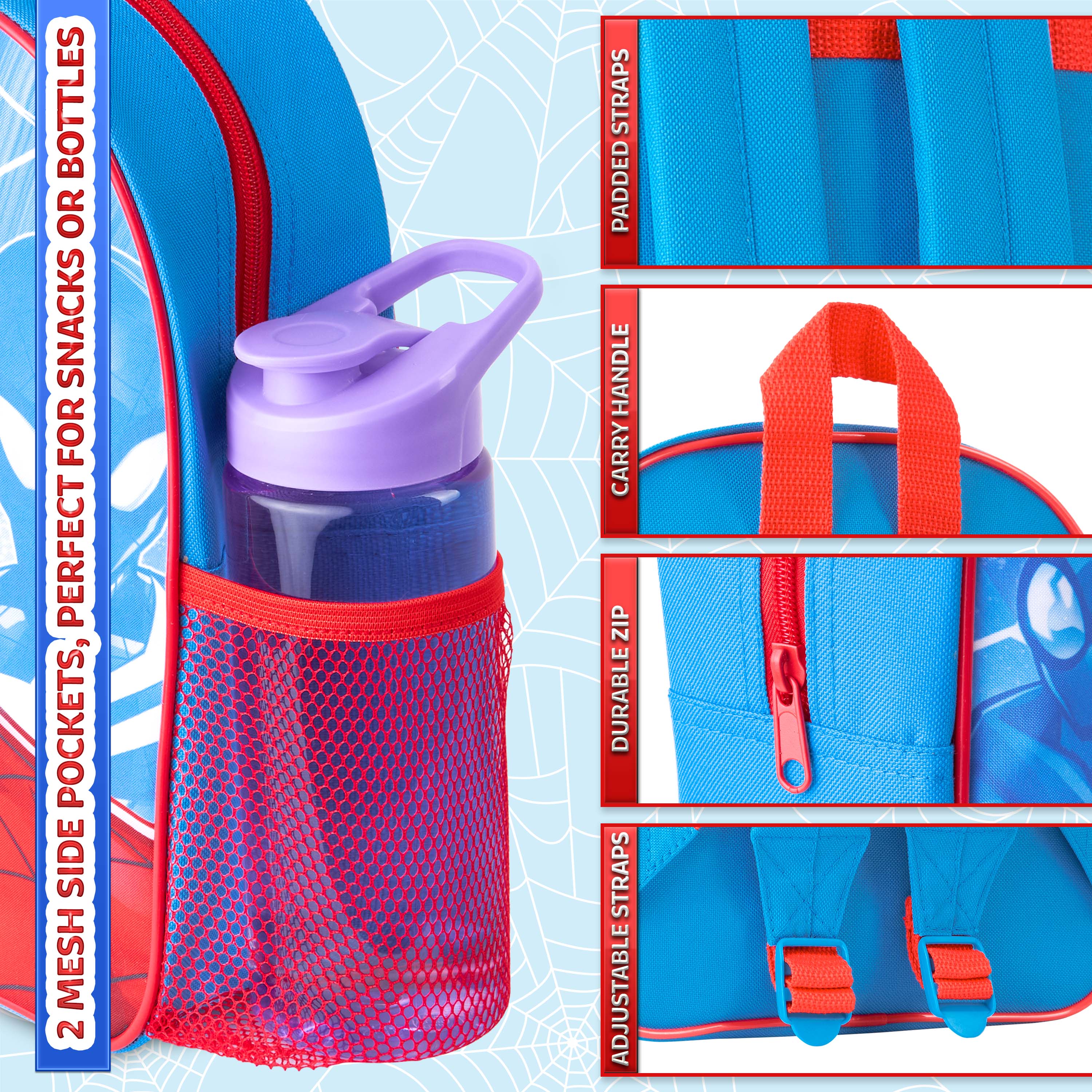 Marvel Spiderman Backpack - Kids Backpacks for School - Image 6