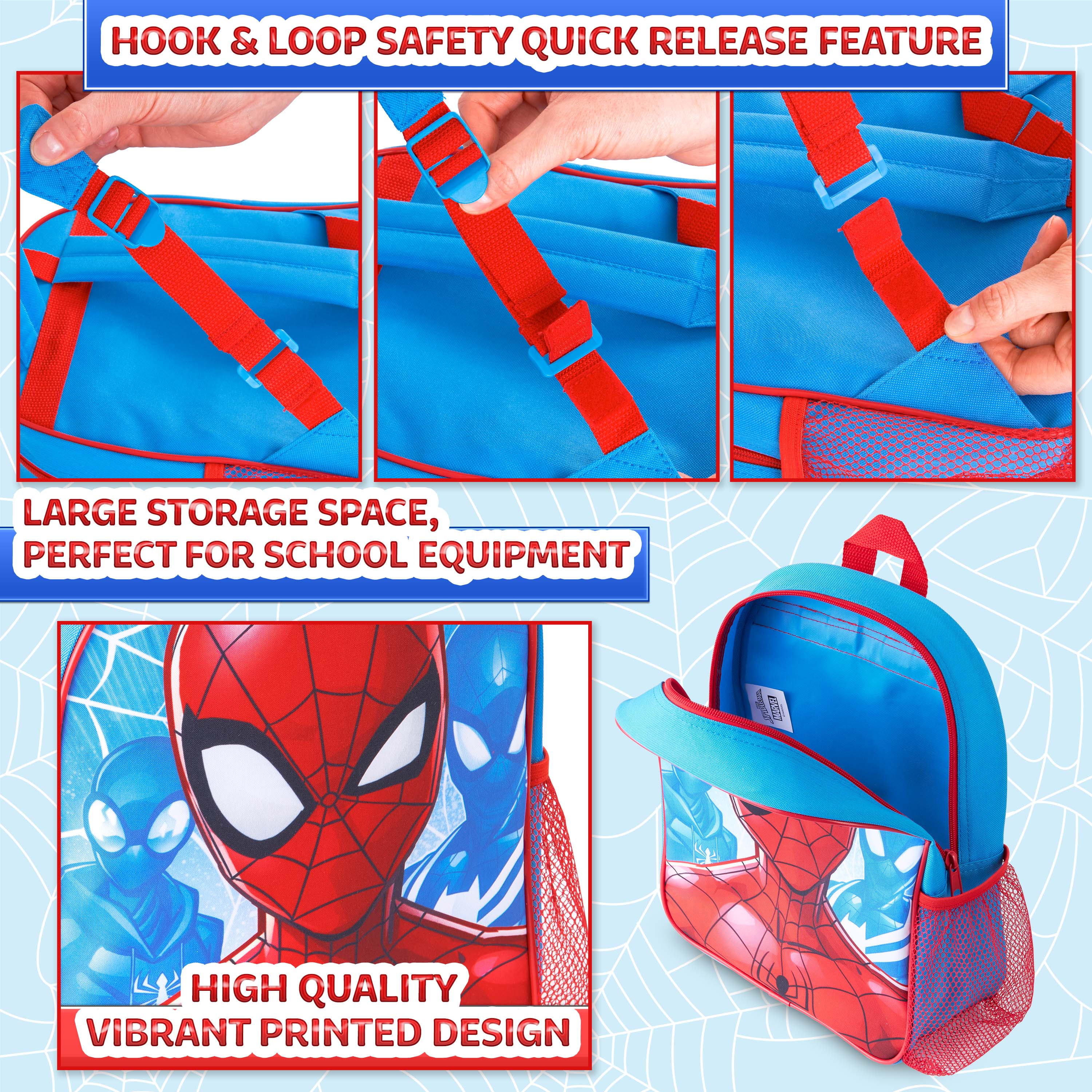 Marvel Spiderman Backpack - Kids Backpacks for School - Image 7