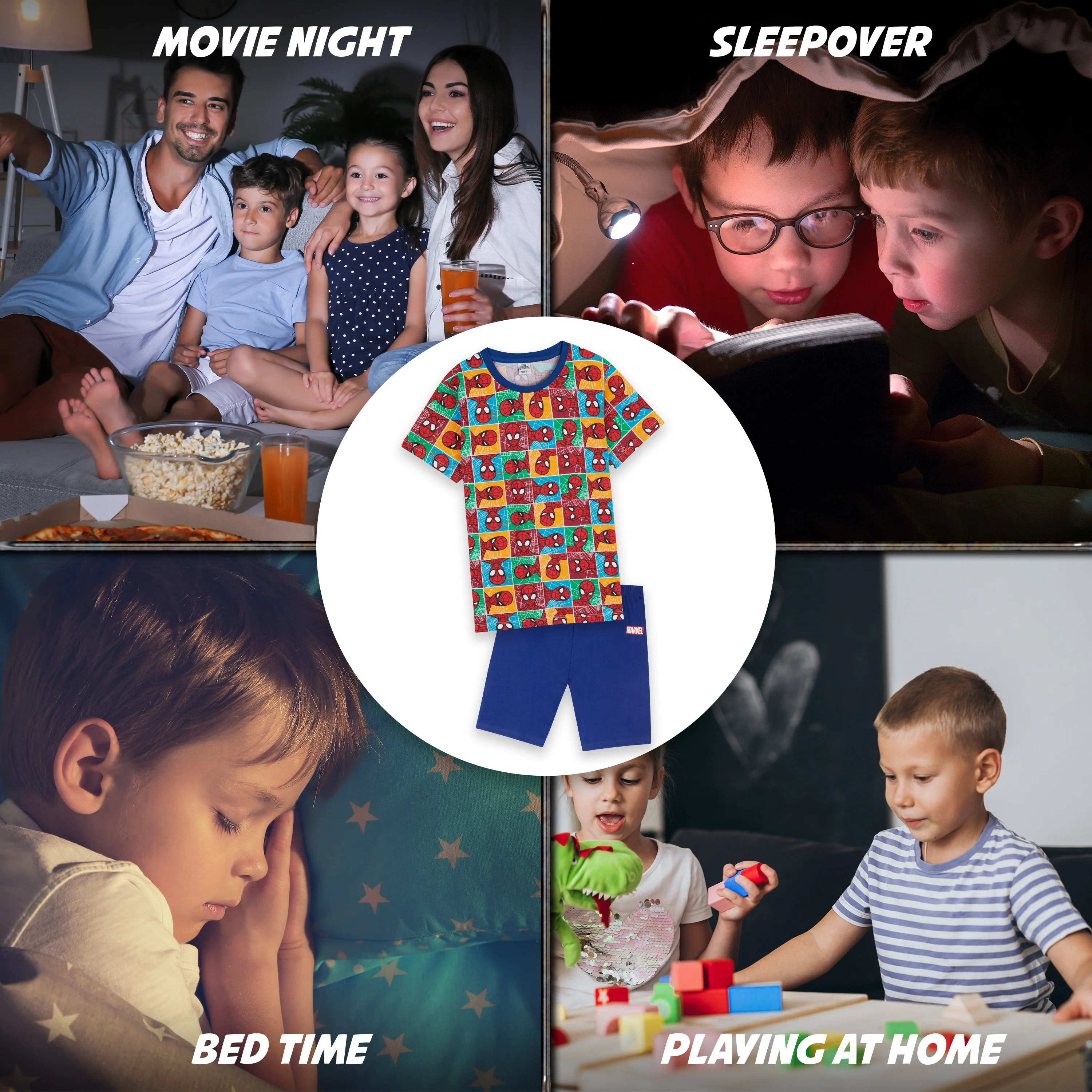 Marvel Spiderman Boys Pyjamas, Short Sleeve Boys Pyjama - Image 6