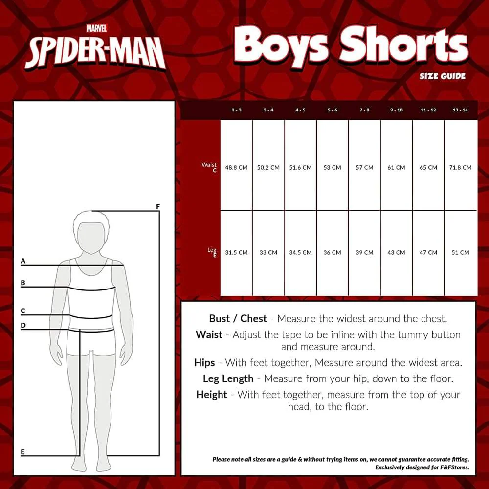 Marvel Spiderman Boys Shorts, Set of 2 Superhero Cotton Shorts for Kids & Teens - Image 7