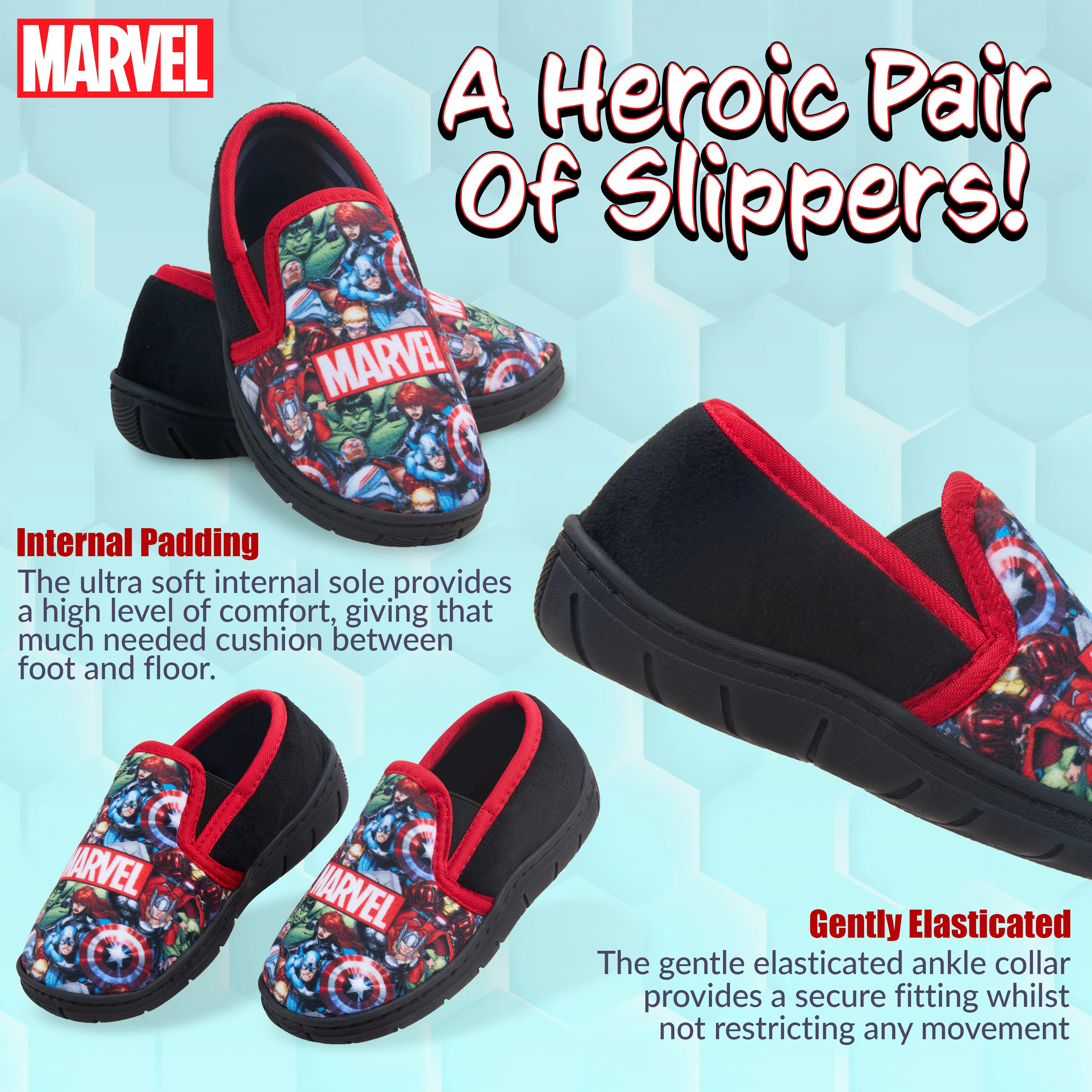 Marvel Spiderman Boys Slippers, Avengers Slippers for Boys - Image 3