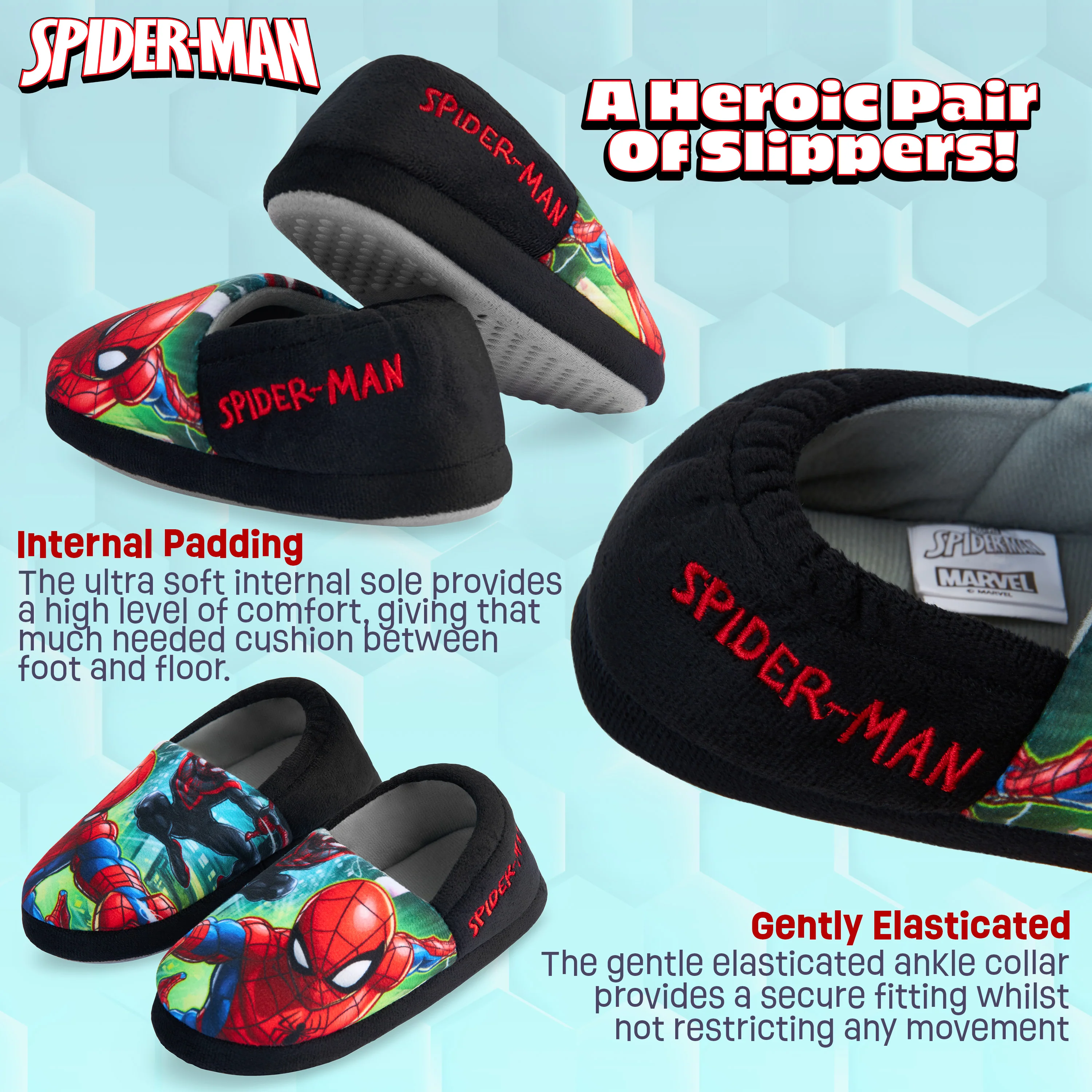 Marvel Spiderman Boys Slippers - Avengers Slippers for Boys - Image 6