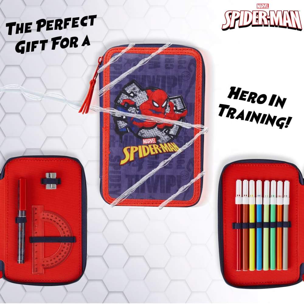 Marvel Spiderman Large Filled Pencil Case with Spiderman Stationary Supplies for Boys - Image 4