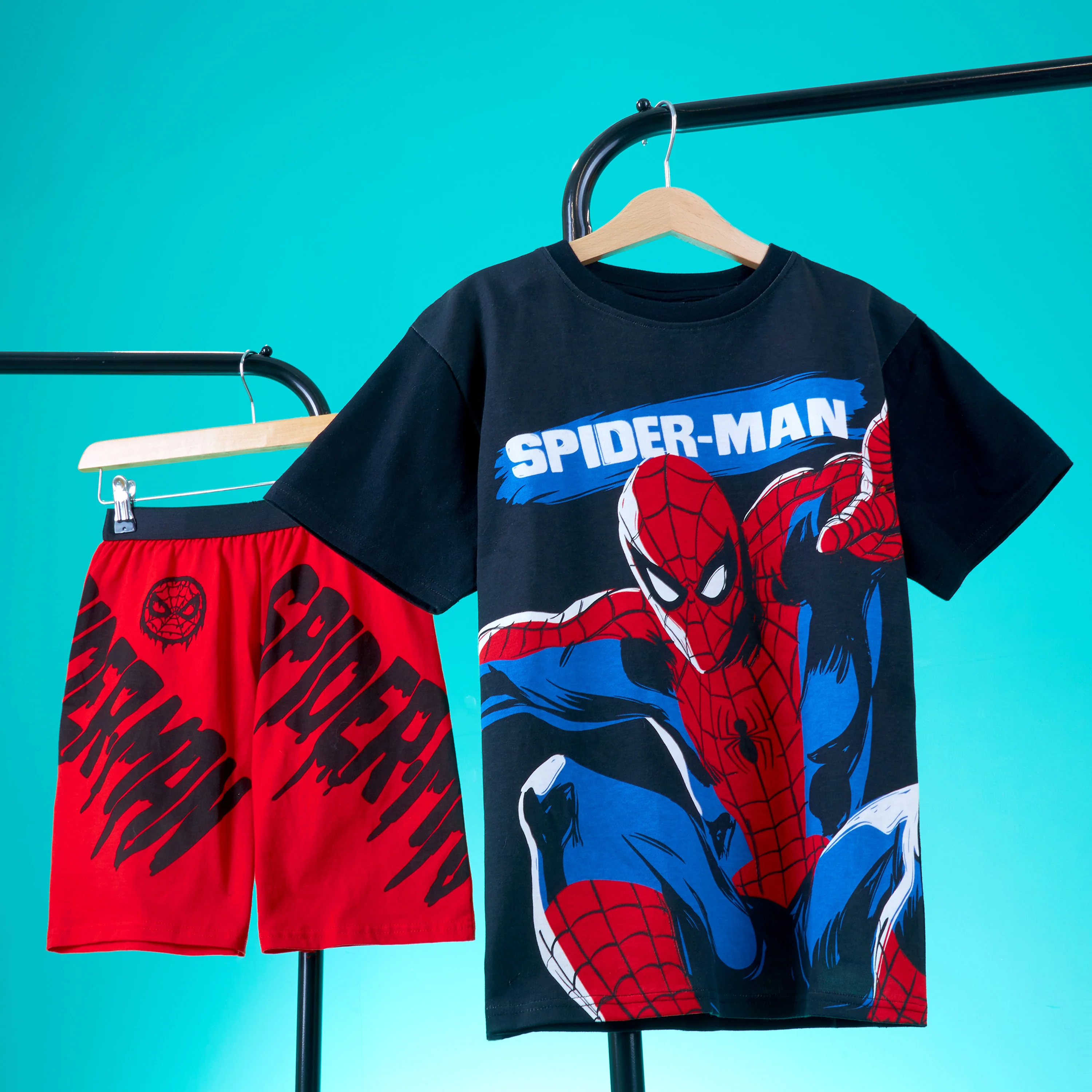 Marvel Spiderman Pyjamas for Boys Short Sleeve PJs Set Soft Breathable Nightwear - Image 6