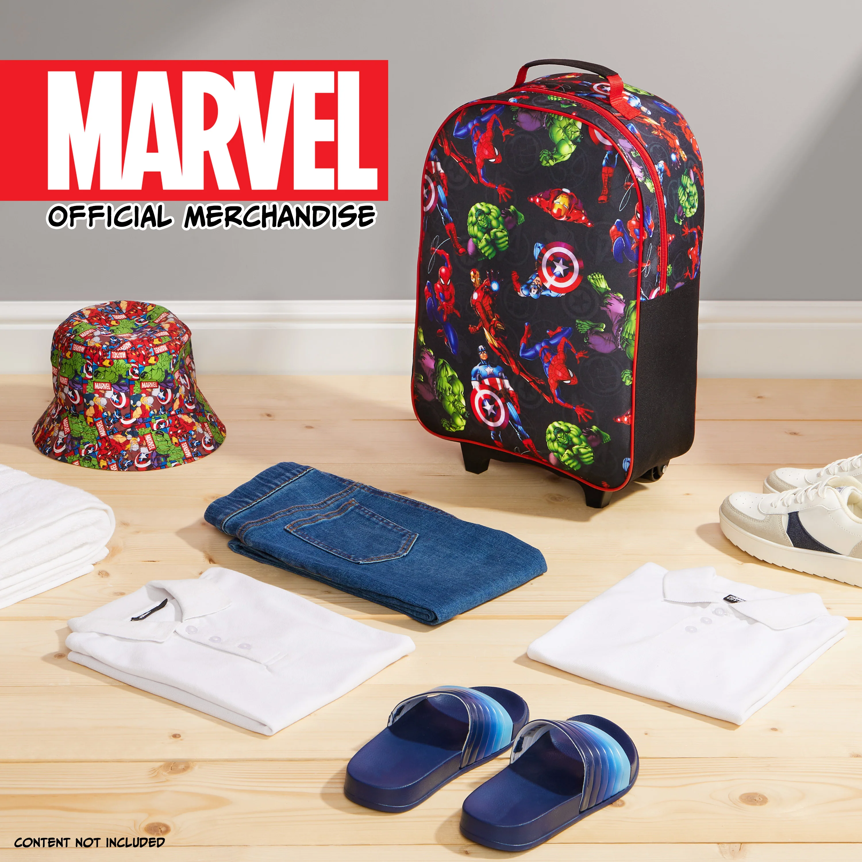 Marvel Suitcase for Boys Carry On Avengers Travel Bag with Wheels - Image 2