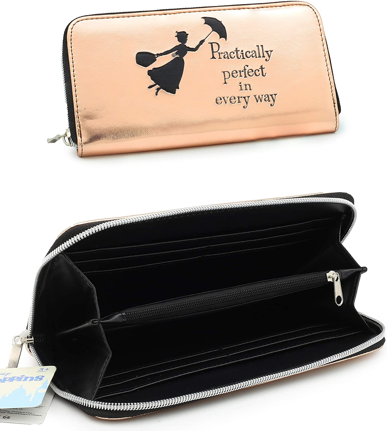 Mary Poppins Gifts Women Purses Ladies Wallet Rose Gold Disney Merchandise - Image 4