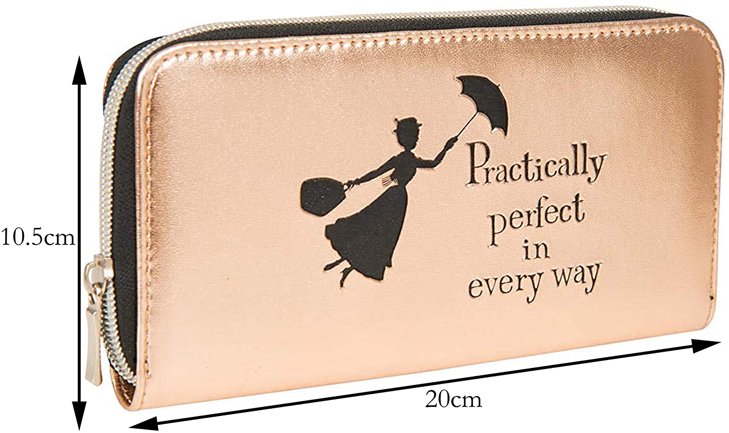 Mary Poppins Gifts Women Purses Ladies Wallet Rose Gold Disney Merchandise - Image 6