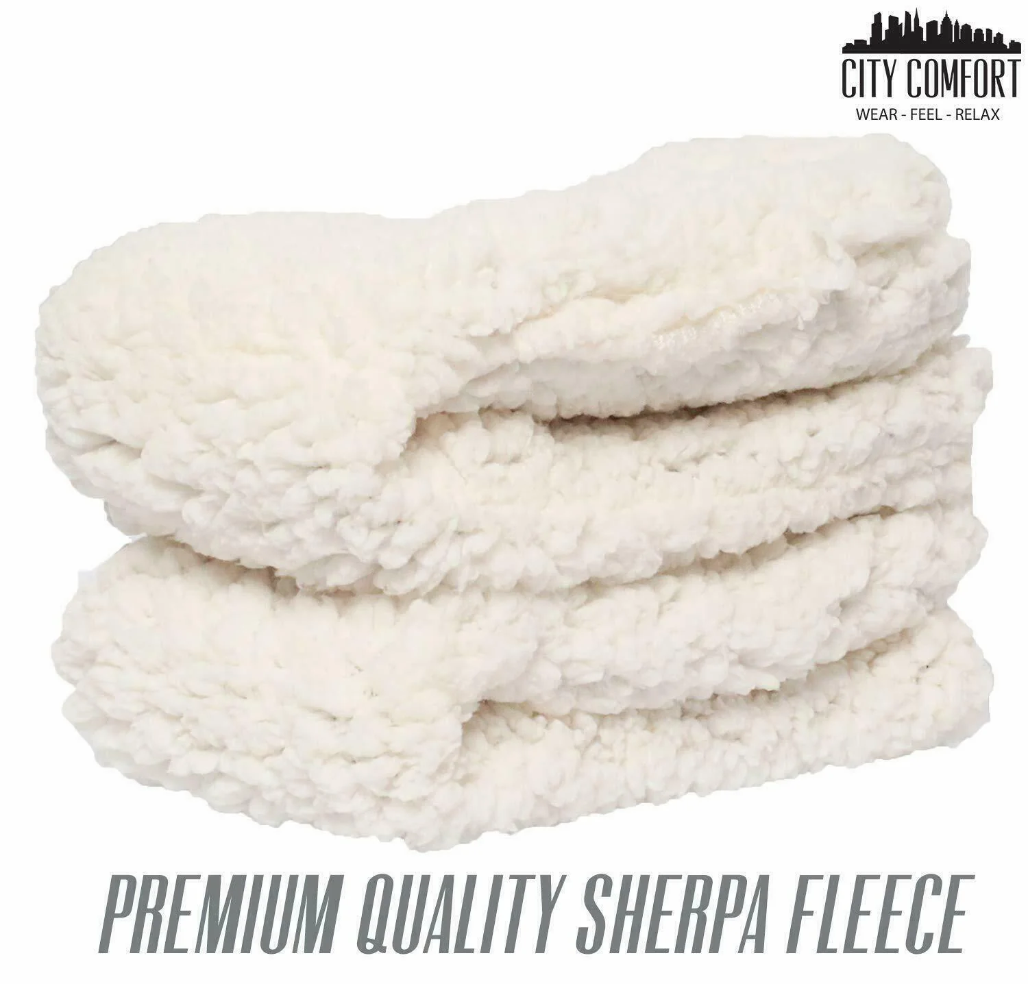 Mens Slipper Socks Bed Socks for Men with Sherpa Wool Non Slip - Image 6