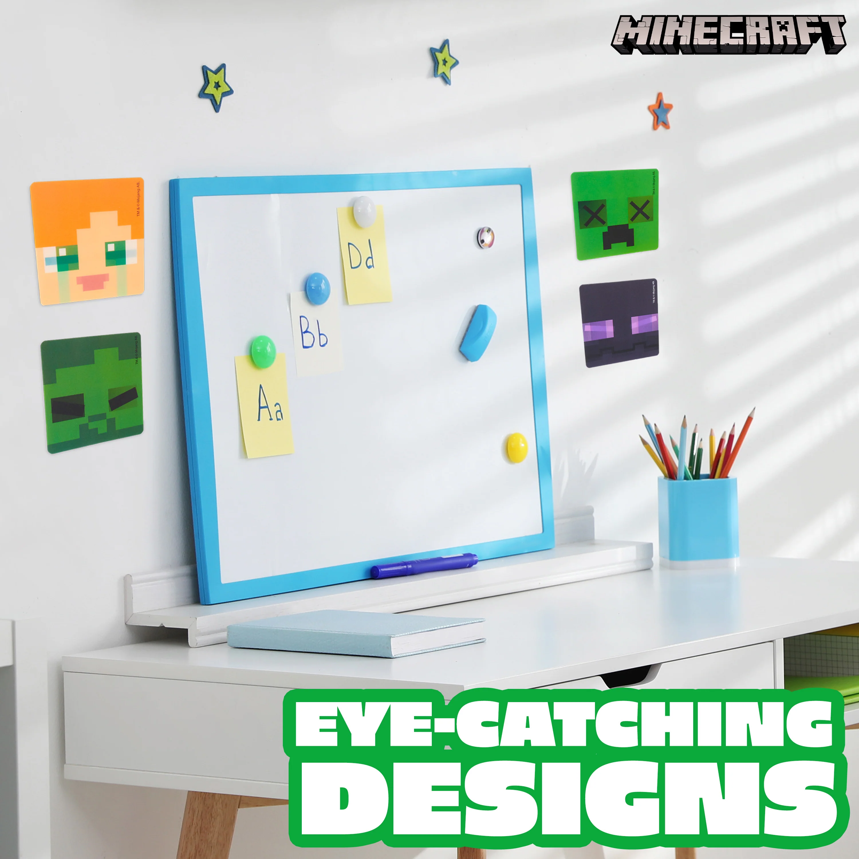 Minecraft 3D Stickers for Kids, Pack of 5 Lenticular Motion Stickers - Image 4