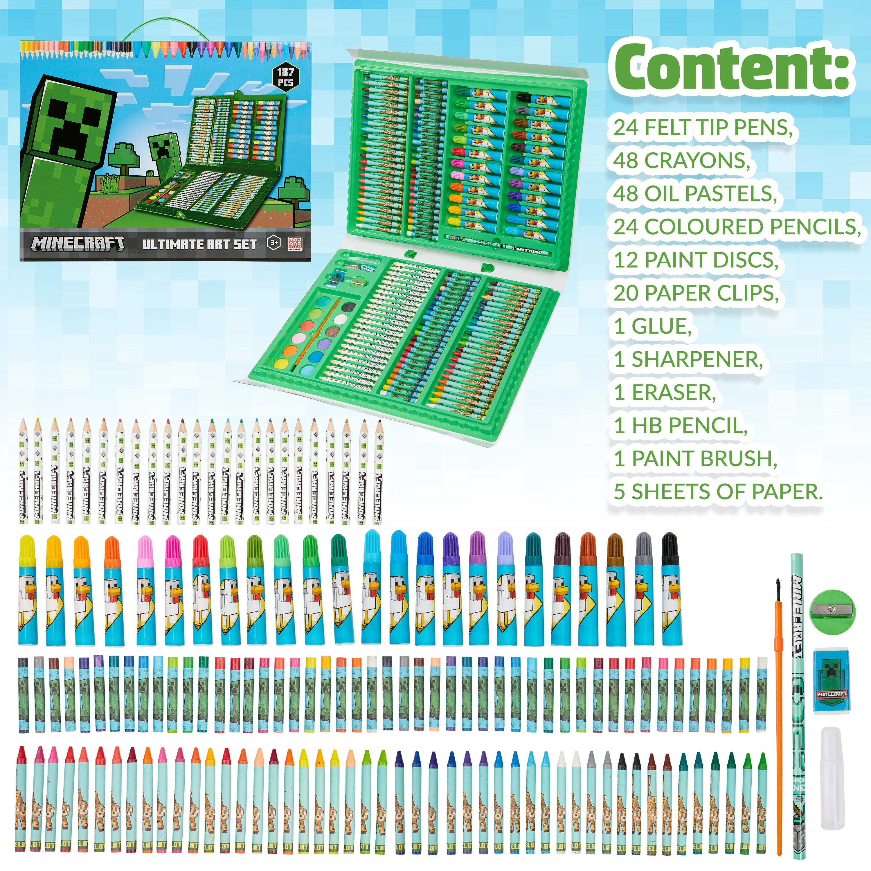 Minecraft Art Supplies for Kids Art Set for Kids - Image 6