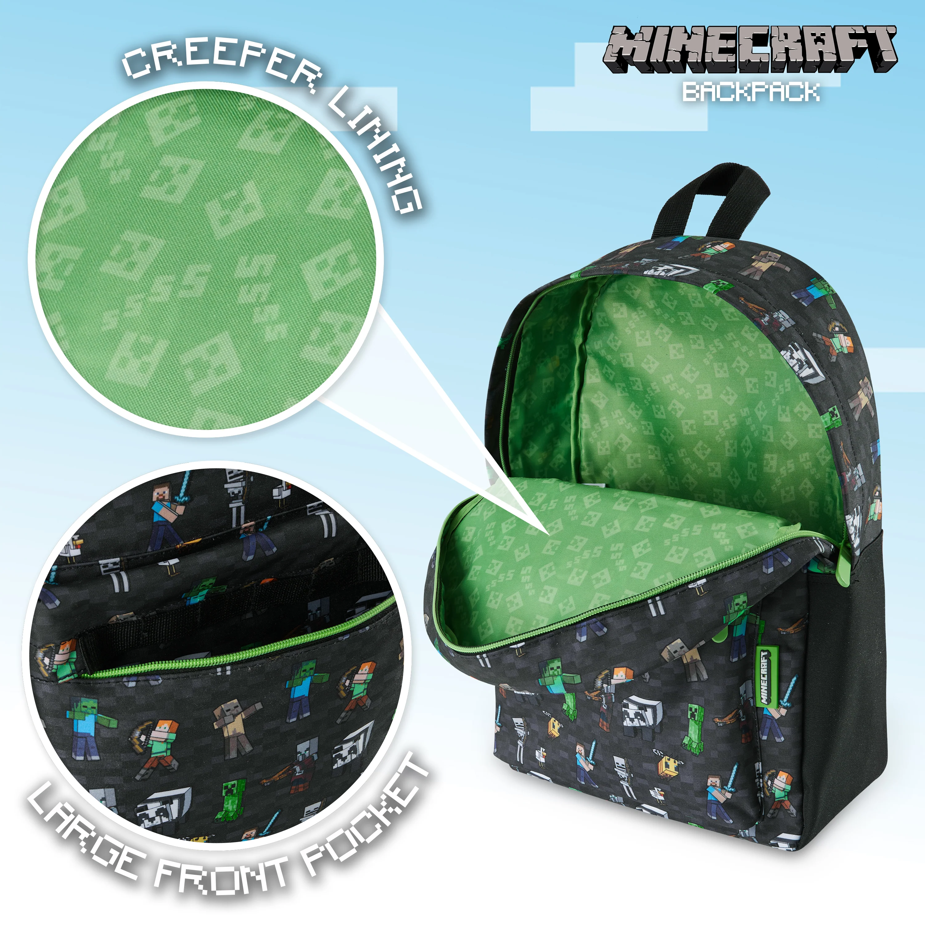 Minecraft Backpack, Kids Backpack, Boys School Bag, Minecraft Gifts - Image 5